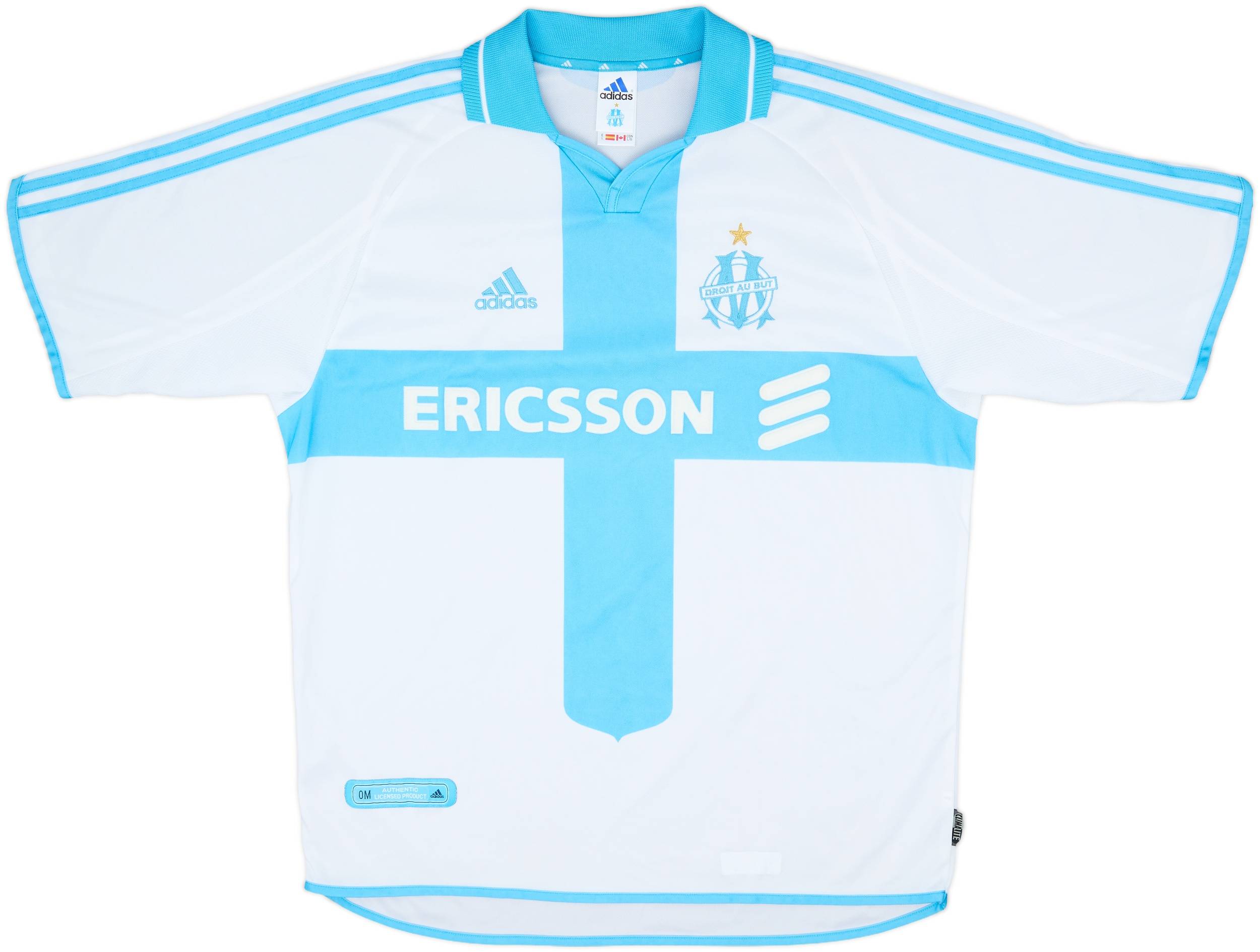 2000-01 Olympique Marseille Home Shirt - 9/10 - (L)