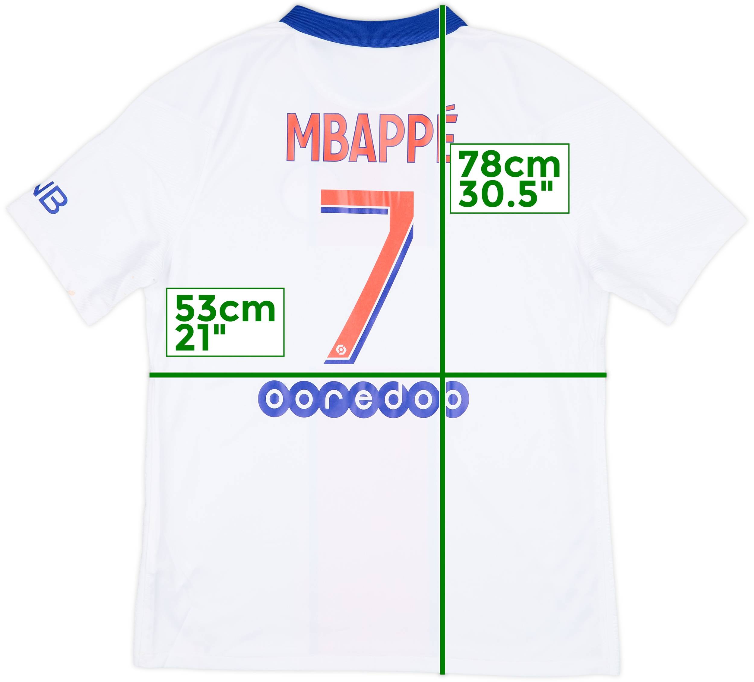 2020/21パリ・サンジェルマン/ NEW / L / #7 / MBAPPÉ 2020/21 PSG Home Jersey #7 Mbappe Small Nike Paris Saint