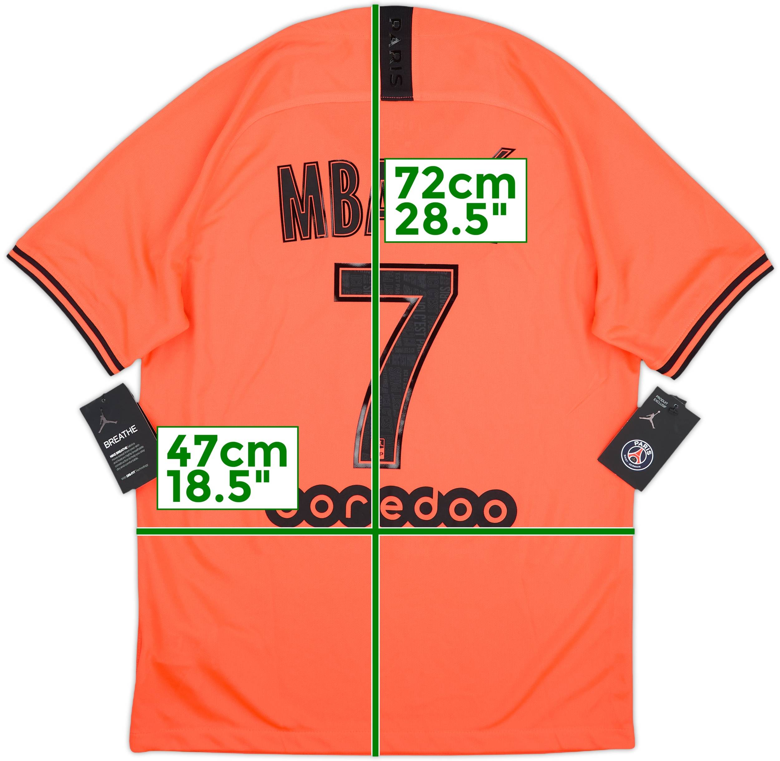 2019-20 Paris Saint-Germain Away Shirt Mbappe #7 (M)