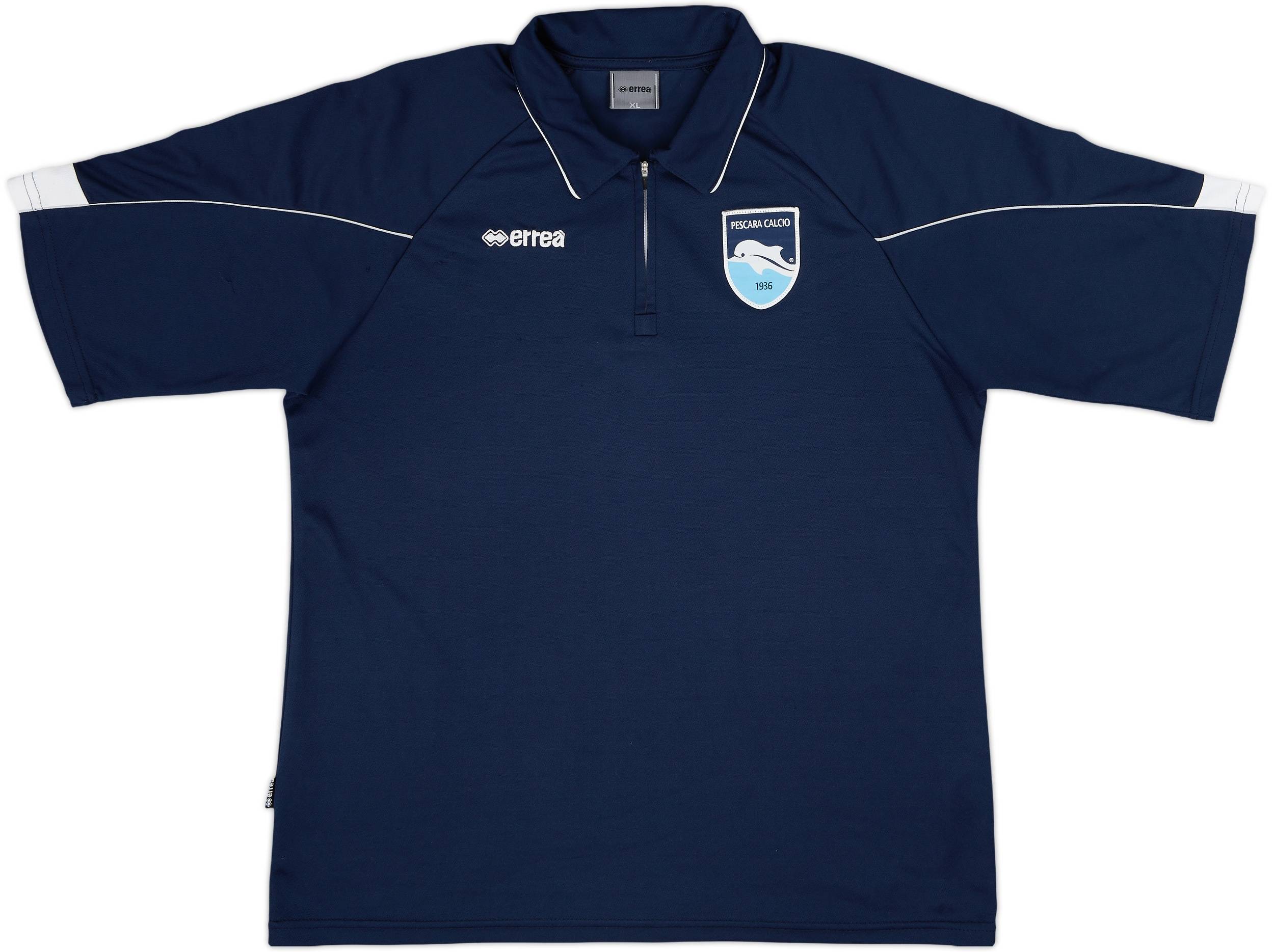 2012-13 Pescara Errea 1/4 Zip Polo Shirt - 7/10 - (XL)