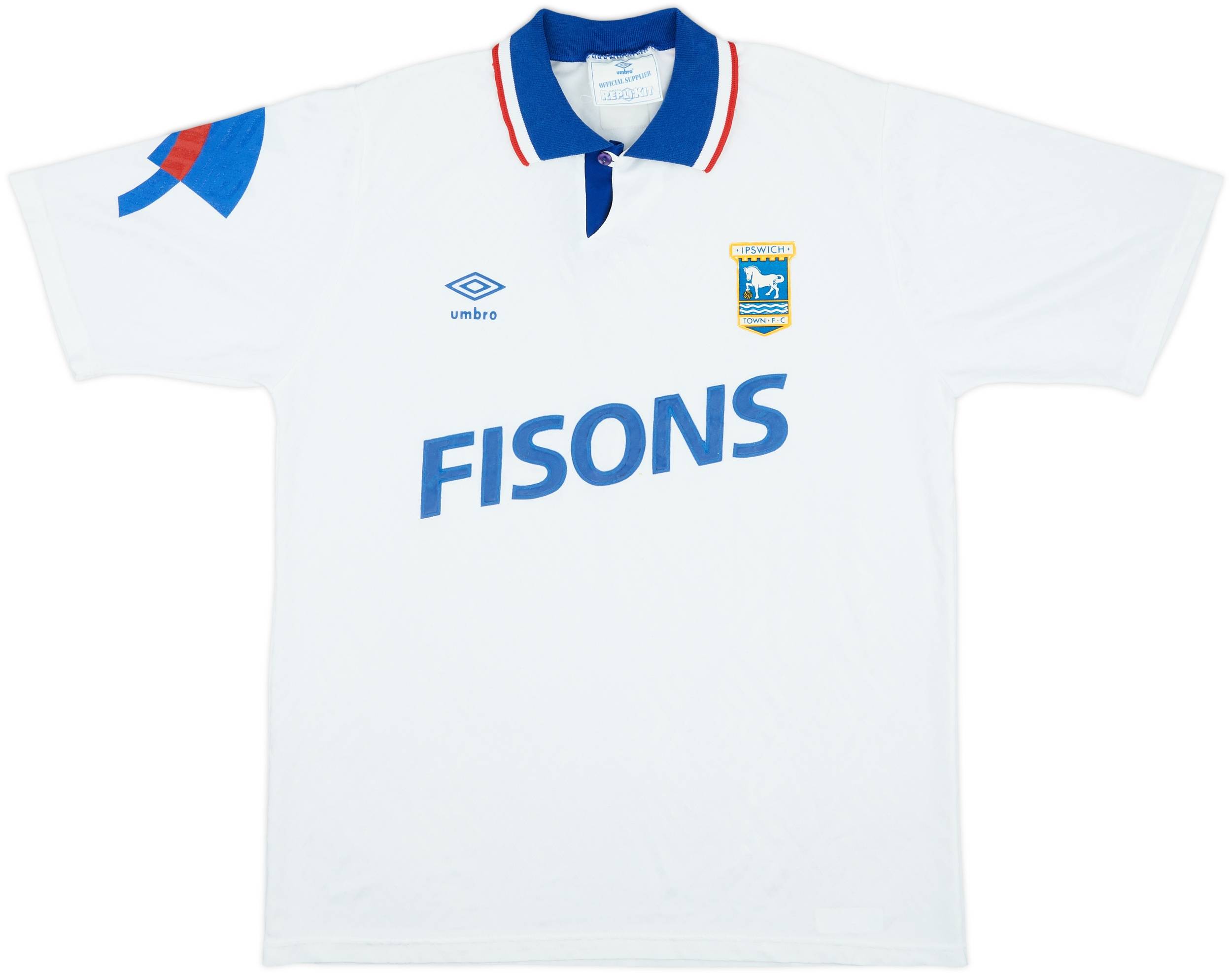 1991-92 Ipswich Away Shirt - 8/10 - (L)