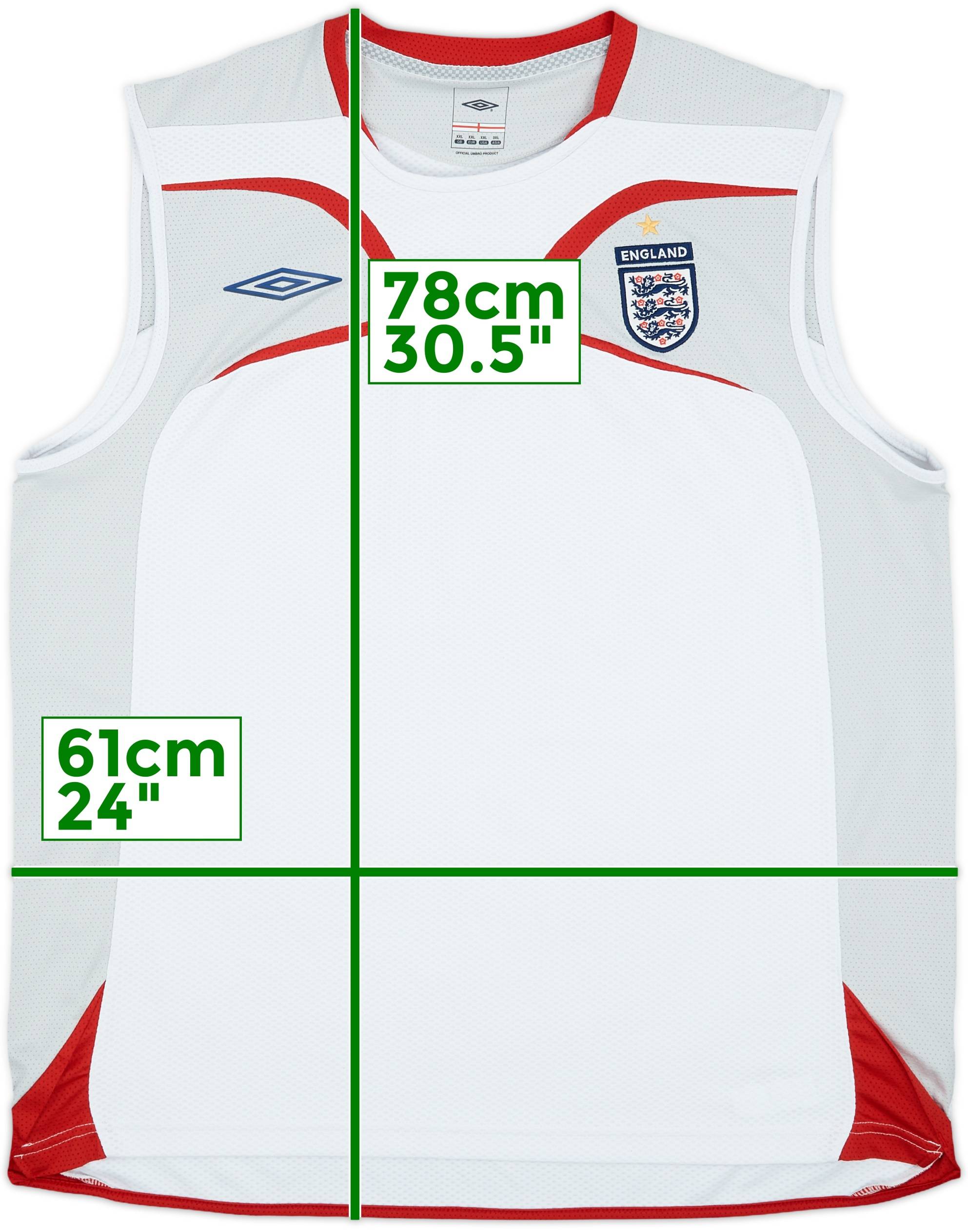 England Umbro Training Vest アンブロ 2004-06 England Umbro Training Vest - 8/10 - (M)