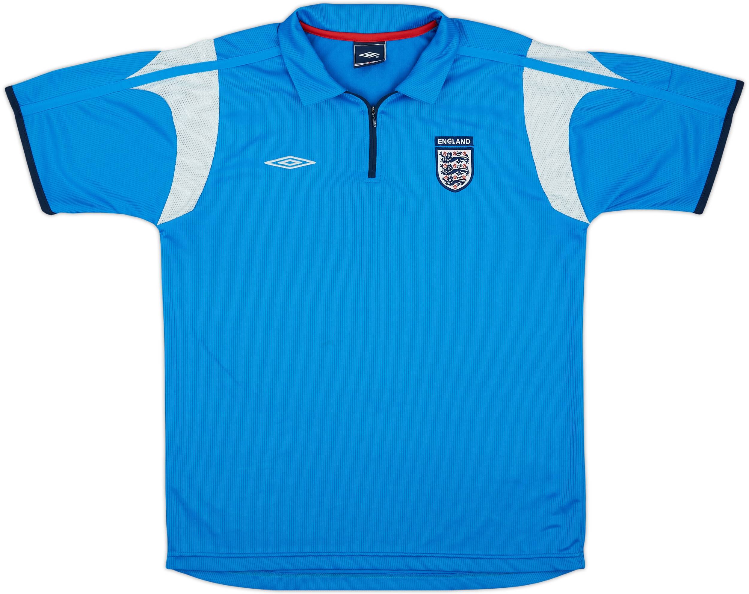 2006-07 England Umbro 1/4 Zip Polo Shirt - 9/10 - (M)