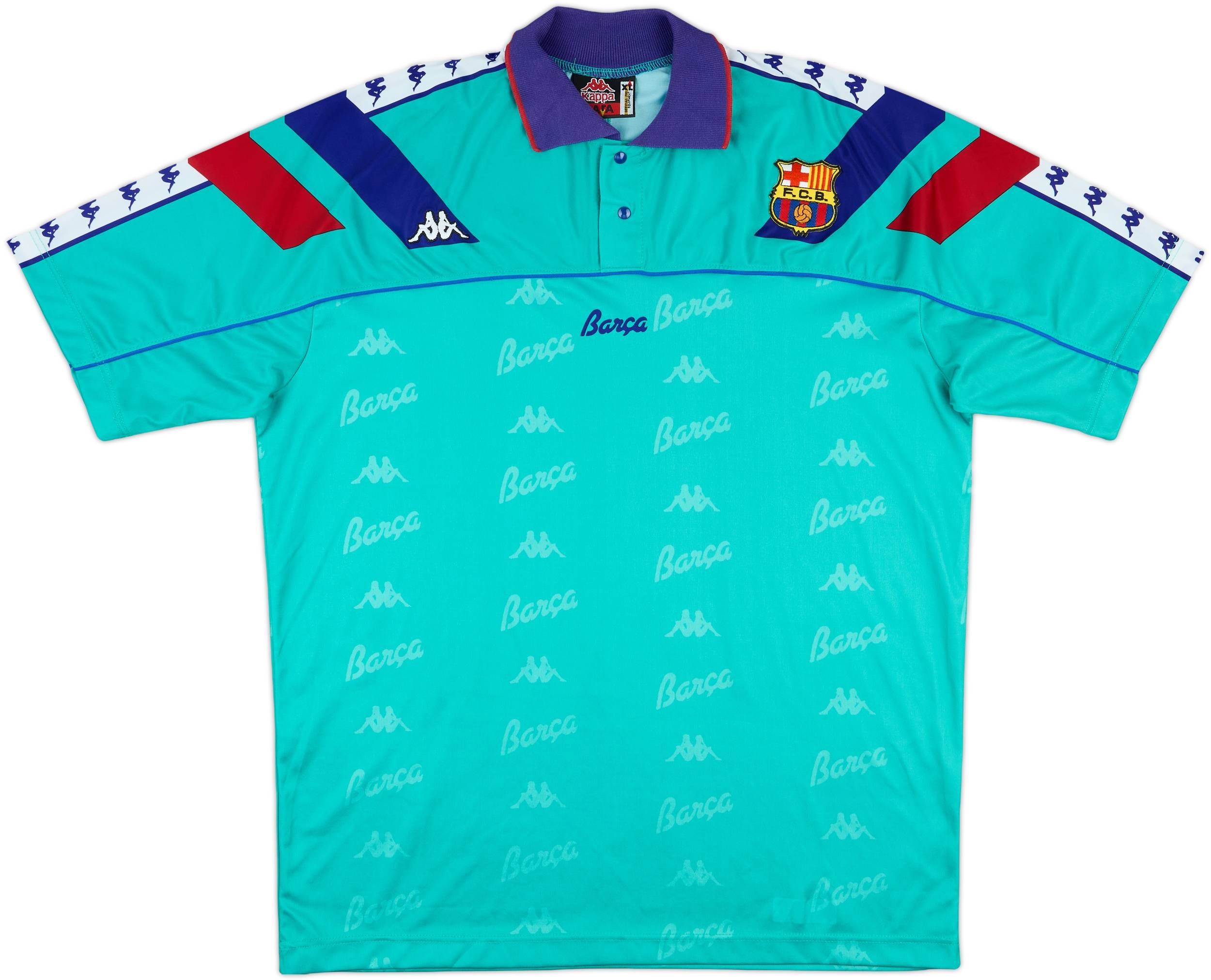 1992-95 Barcelona Away Shirt - 9/10 - (XL)