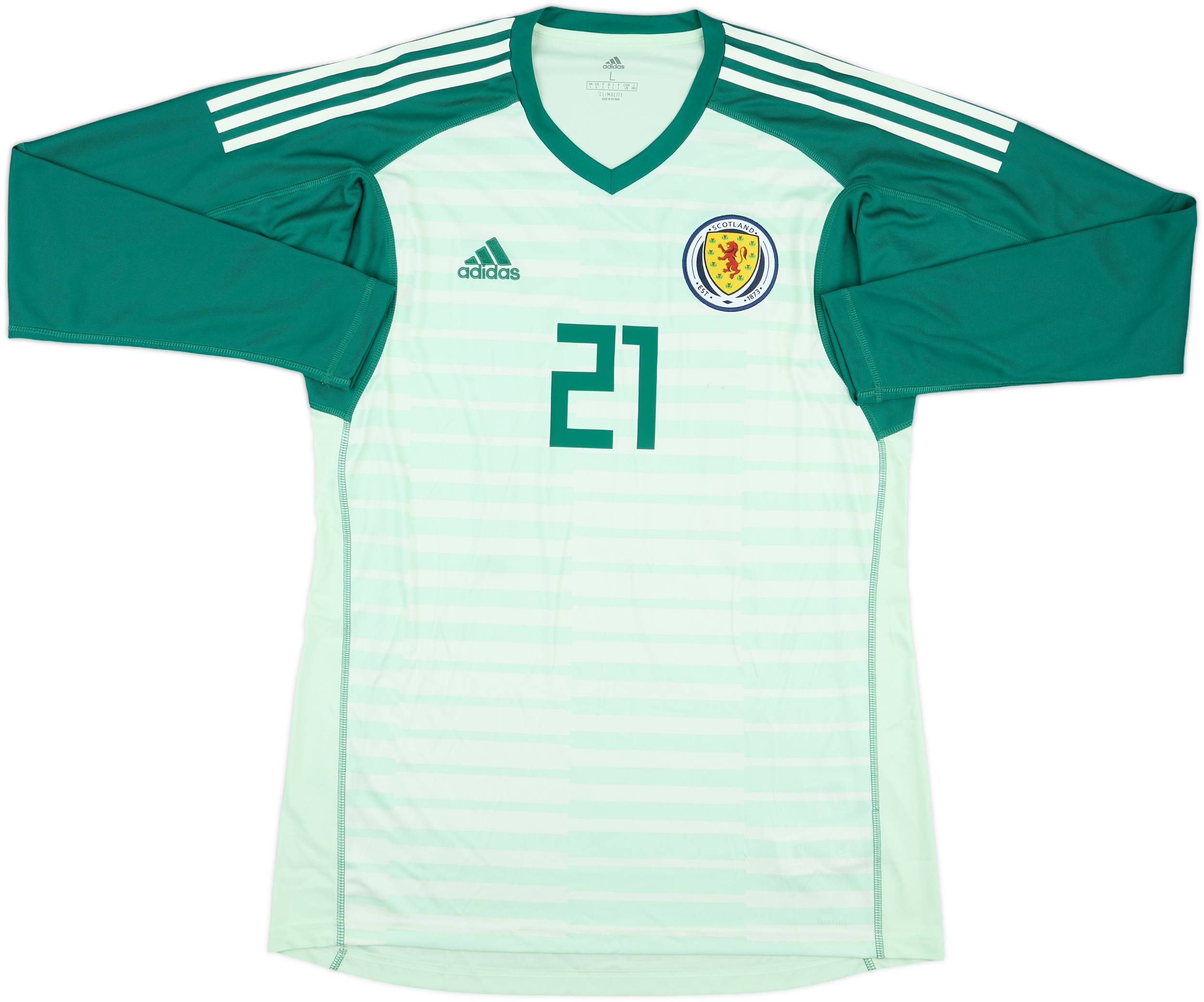 2018-20 Scotland GK Shirt #27 - 8/10 - (L)