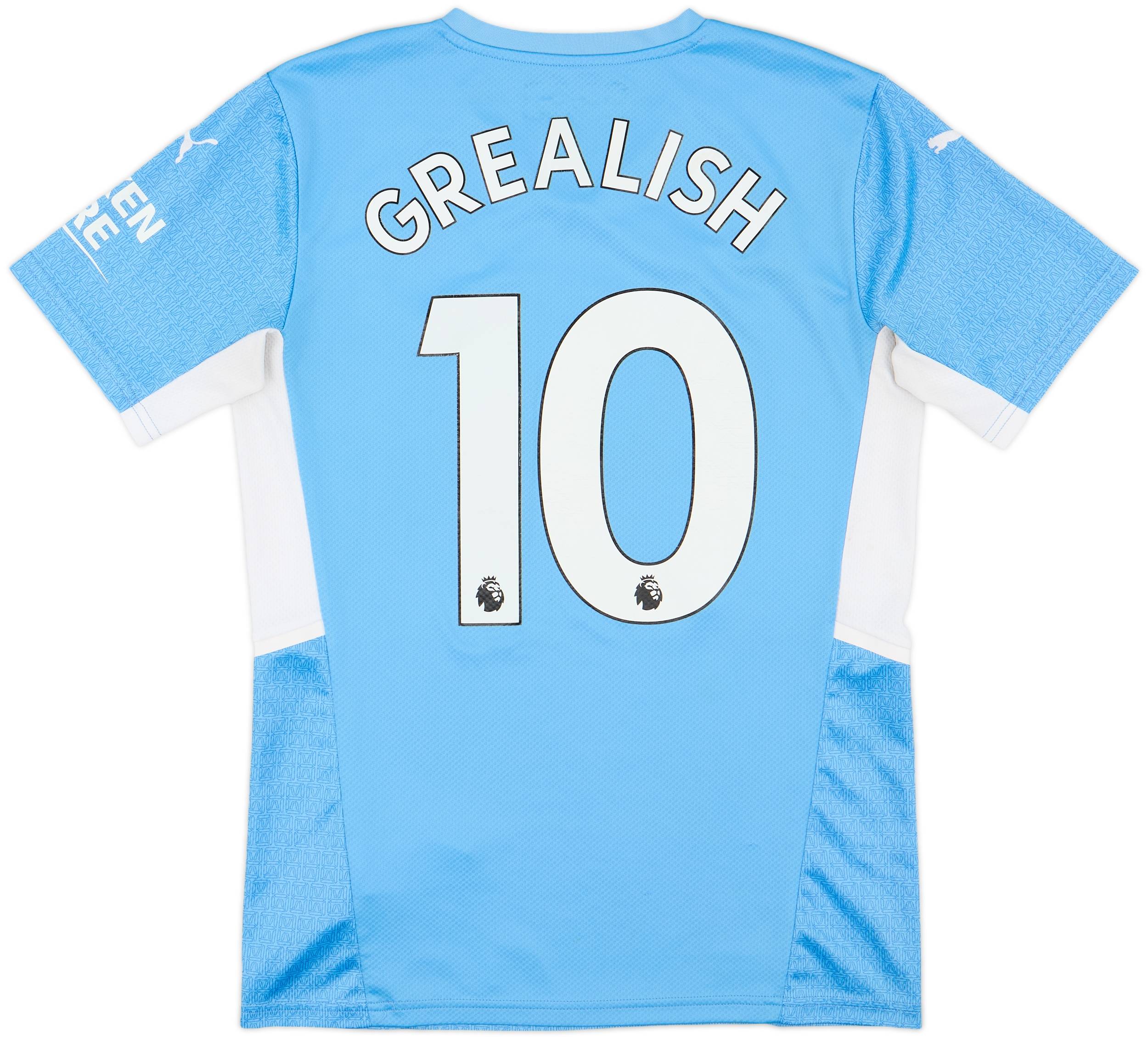 マンチェスター・シティ GREALISH 10番 シャツ 2022-23 Manchester City Home Shirt Grealish #10 - 7/10 - (XL)