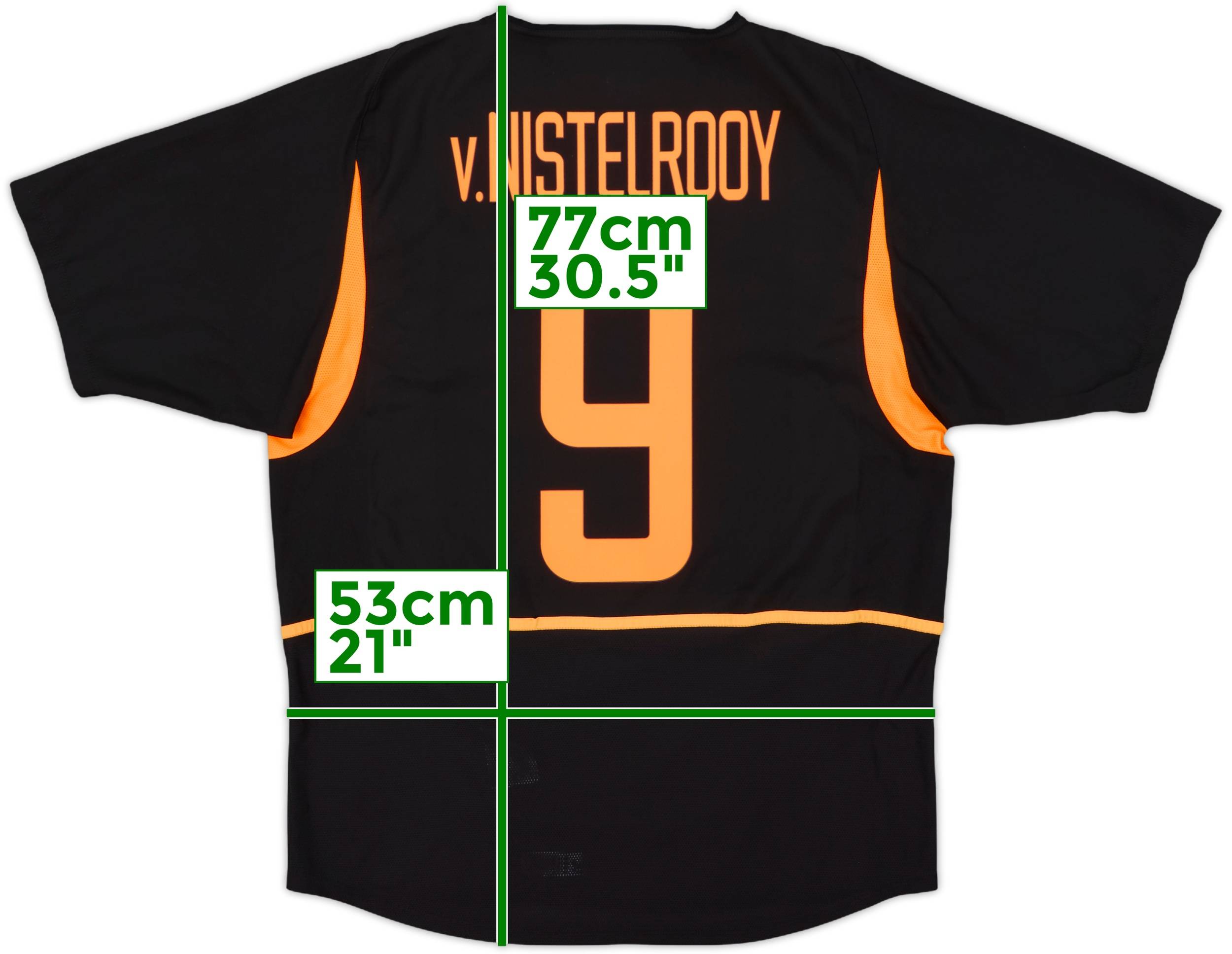 2002-04 Netherlands Away Shirt V.Nistelrooy #9 - 7/10 - (L)