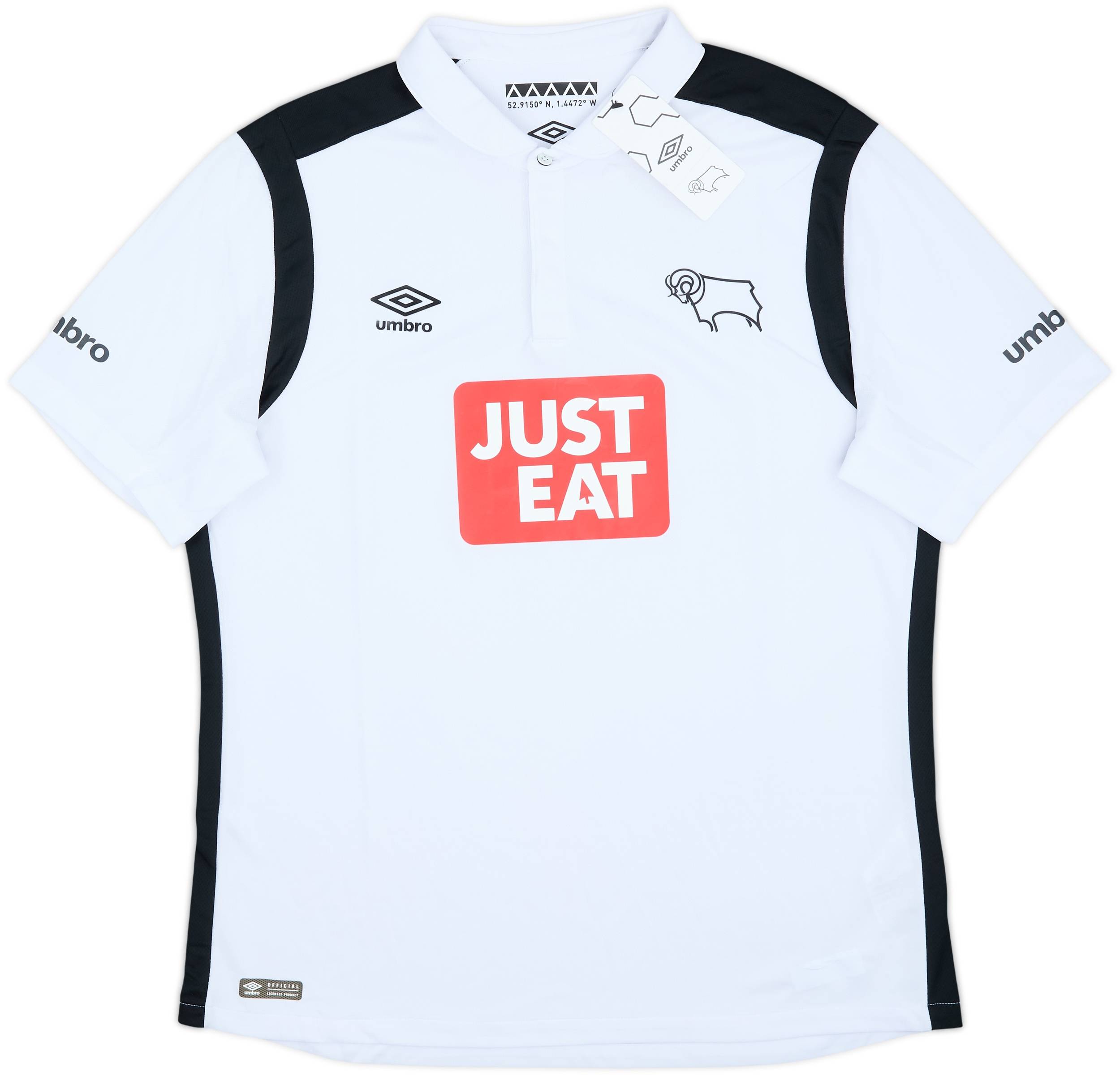 umbro Derby County Football Club ユニフォーム Derby County FC Away Football Soccer Shirt Jersey 21/22, BNWT