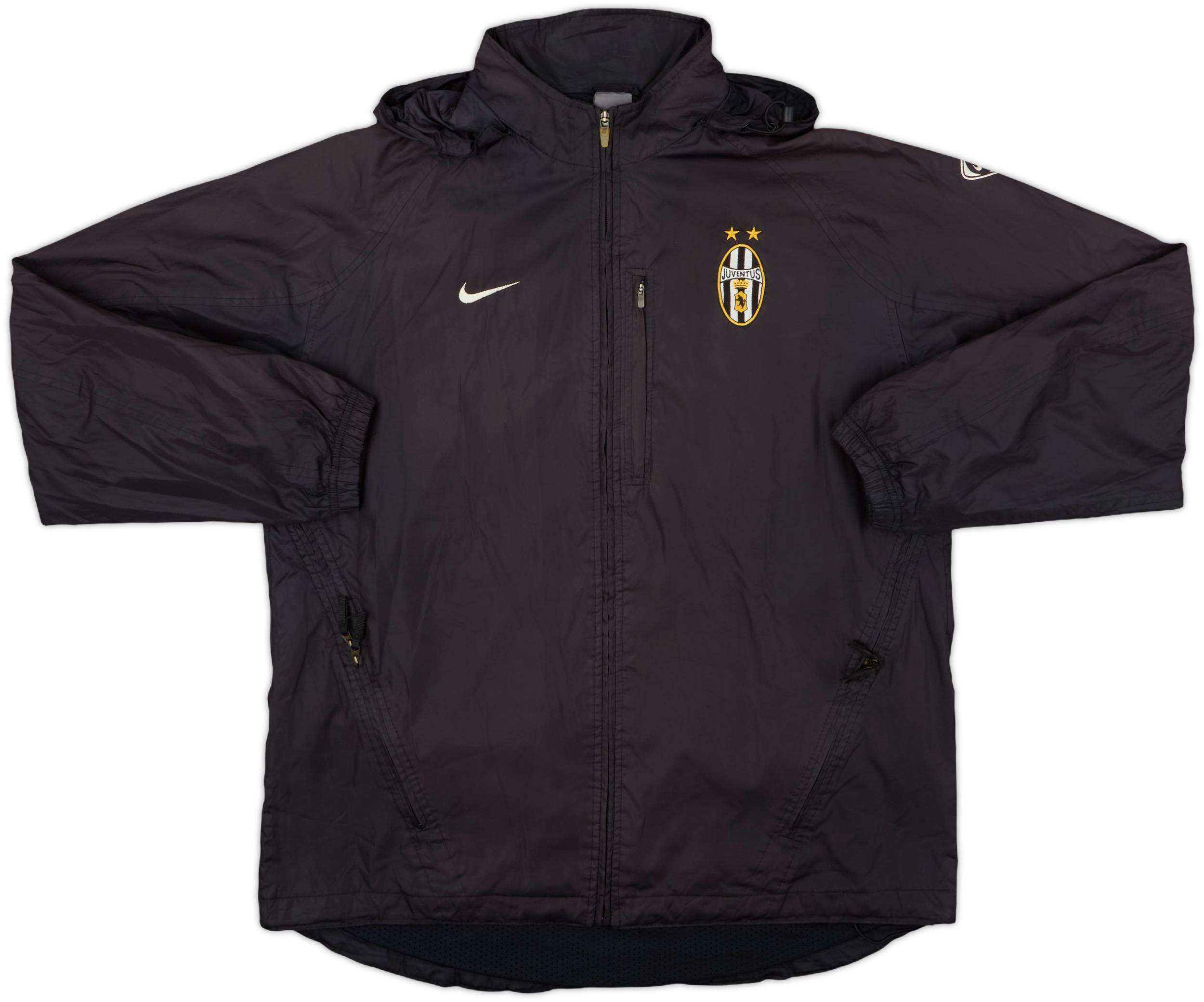 2003-04 Juventus Nike Hooded Rain Jacket - 8/10 - (L)