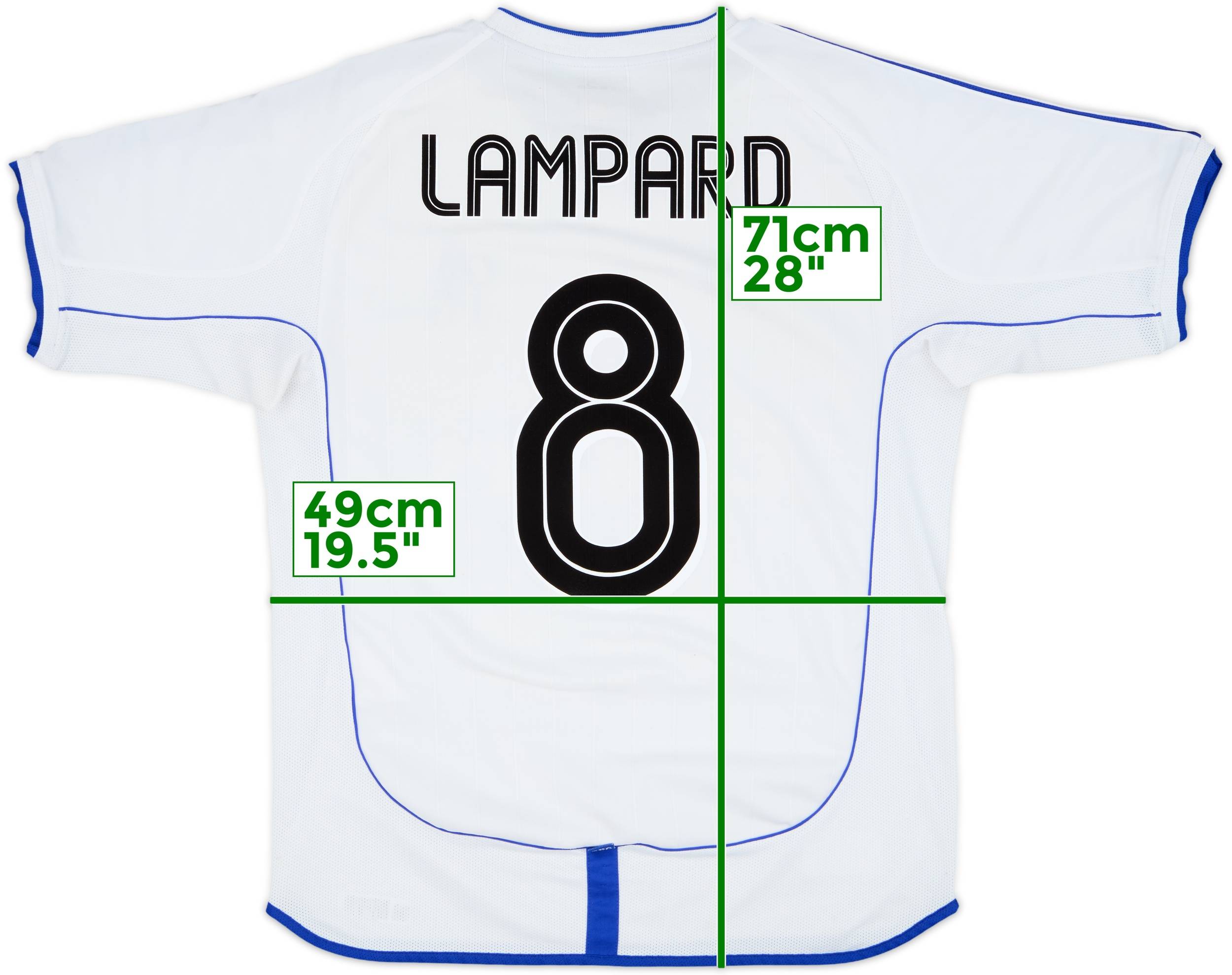2001-03 Chelsea Away Shirt Lampard #8 - 7/10 - (M)