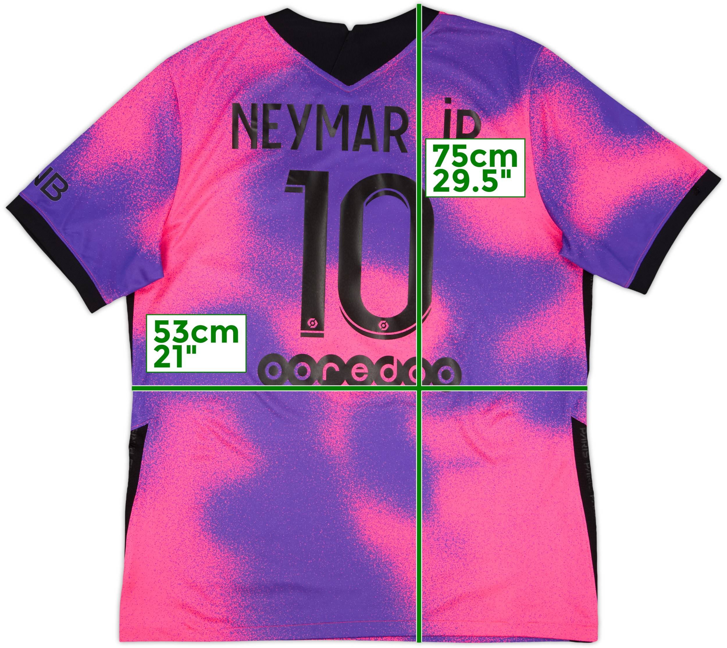 2020-21 Paris Saint-Germain Fourth Shirt Neymar Jr #10 - 8/10 - (L)