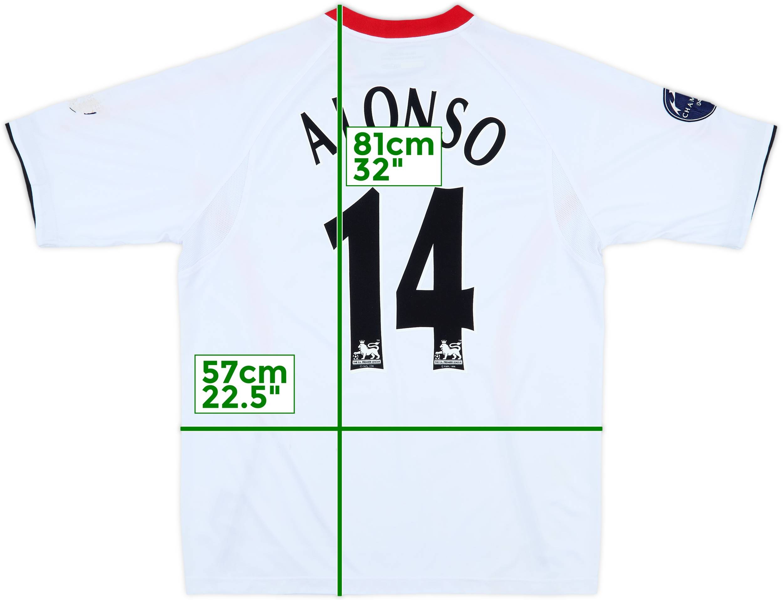 2005-06 Liverpool Away Shirt Alonso #14 - 6/10 - (L)