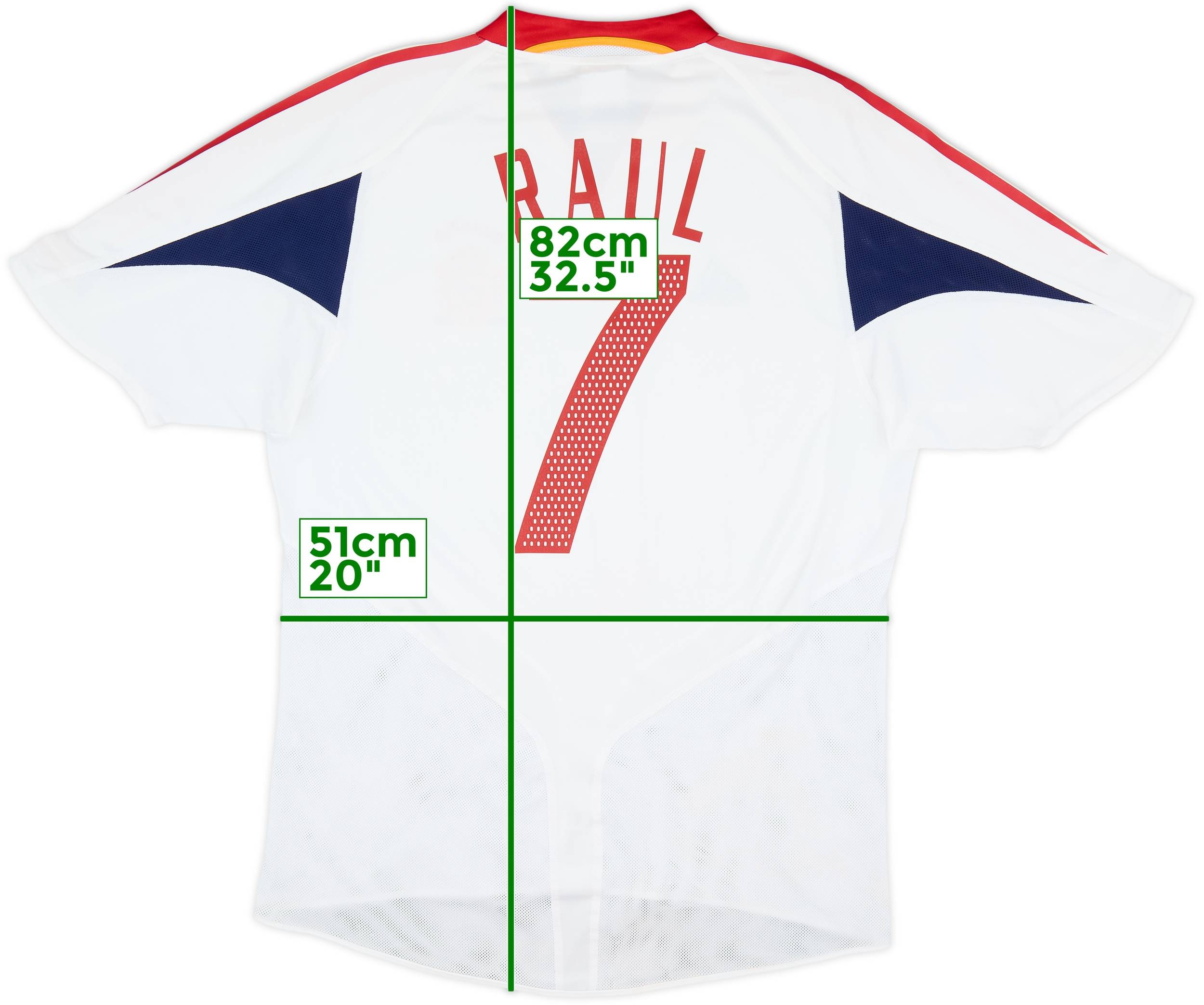 スペイン代表 RAUL 7 adidas シャツ　ラウル　ラウール adidas スペイン代表 06/07 ホーム 半袖ユニフォーム 7.ラウール 10414