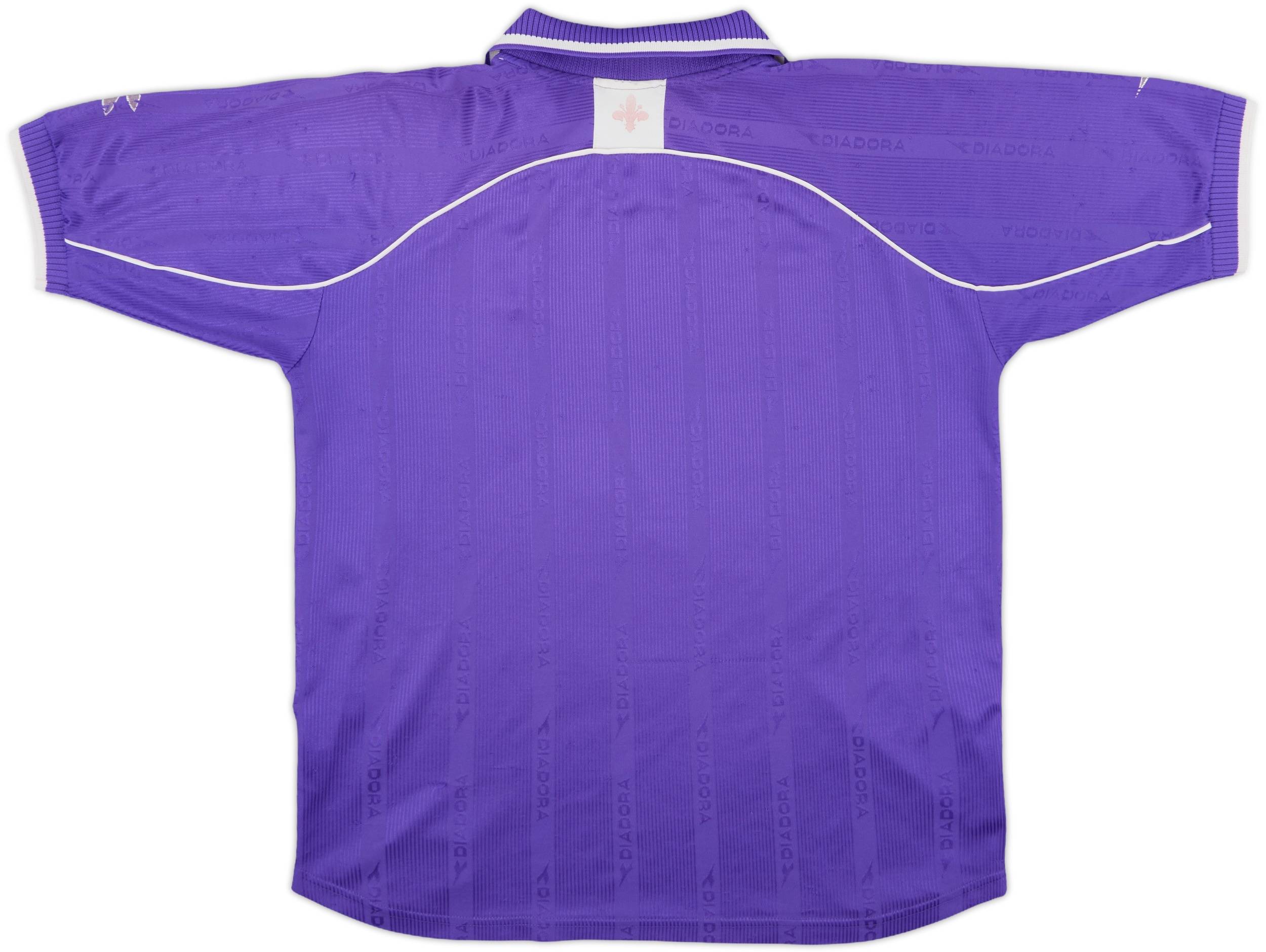 00/01-フィオレンティーナ(XL) ルイコスタ_DIADORA_長袖 2000-01 Fiorentina Home Shirt - 5/10 - (XL)