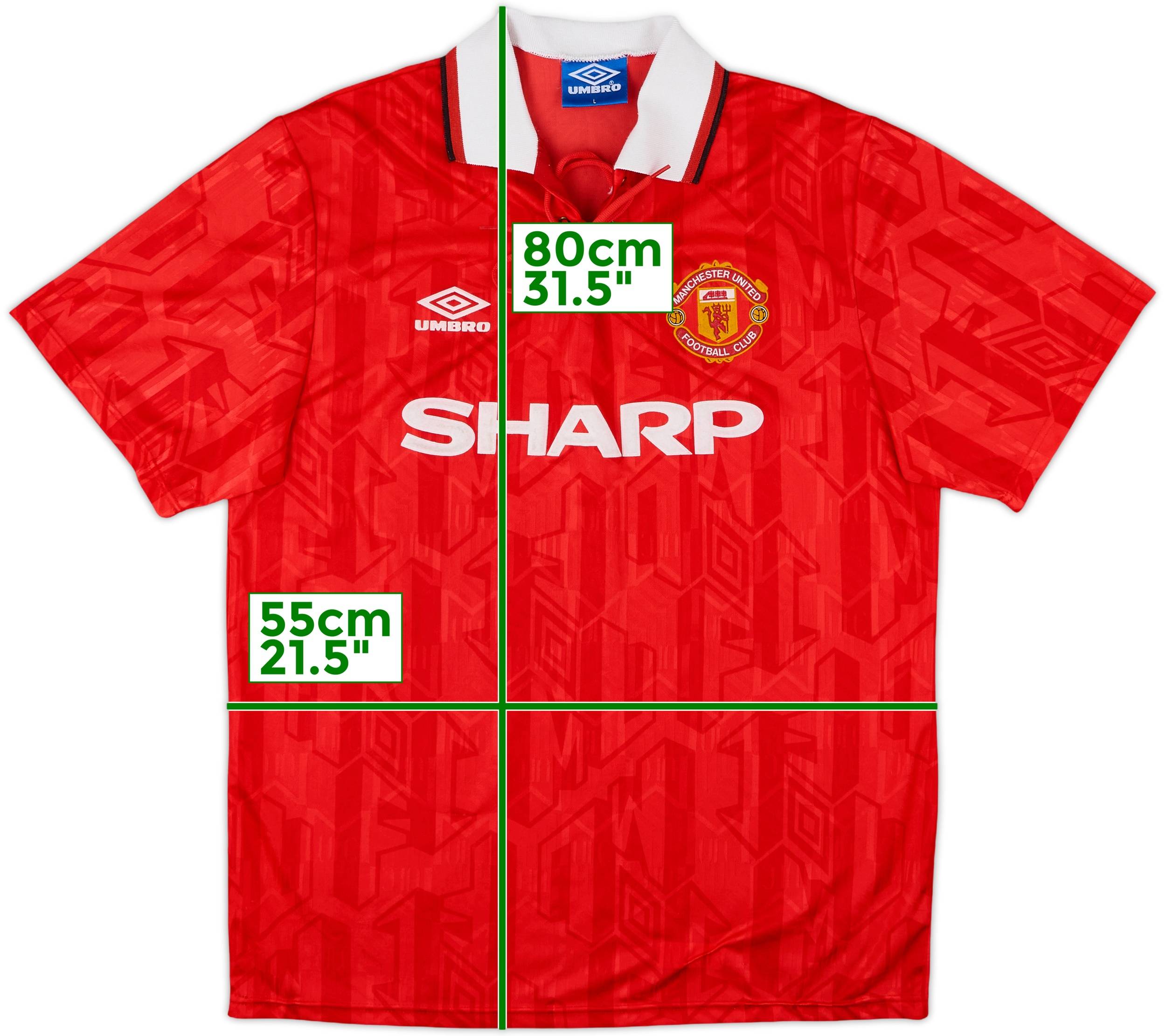 1992-94 Manchester United Home Shirt - 4/10 - (L)