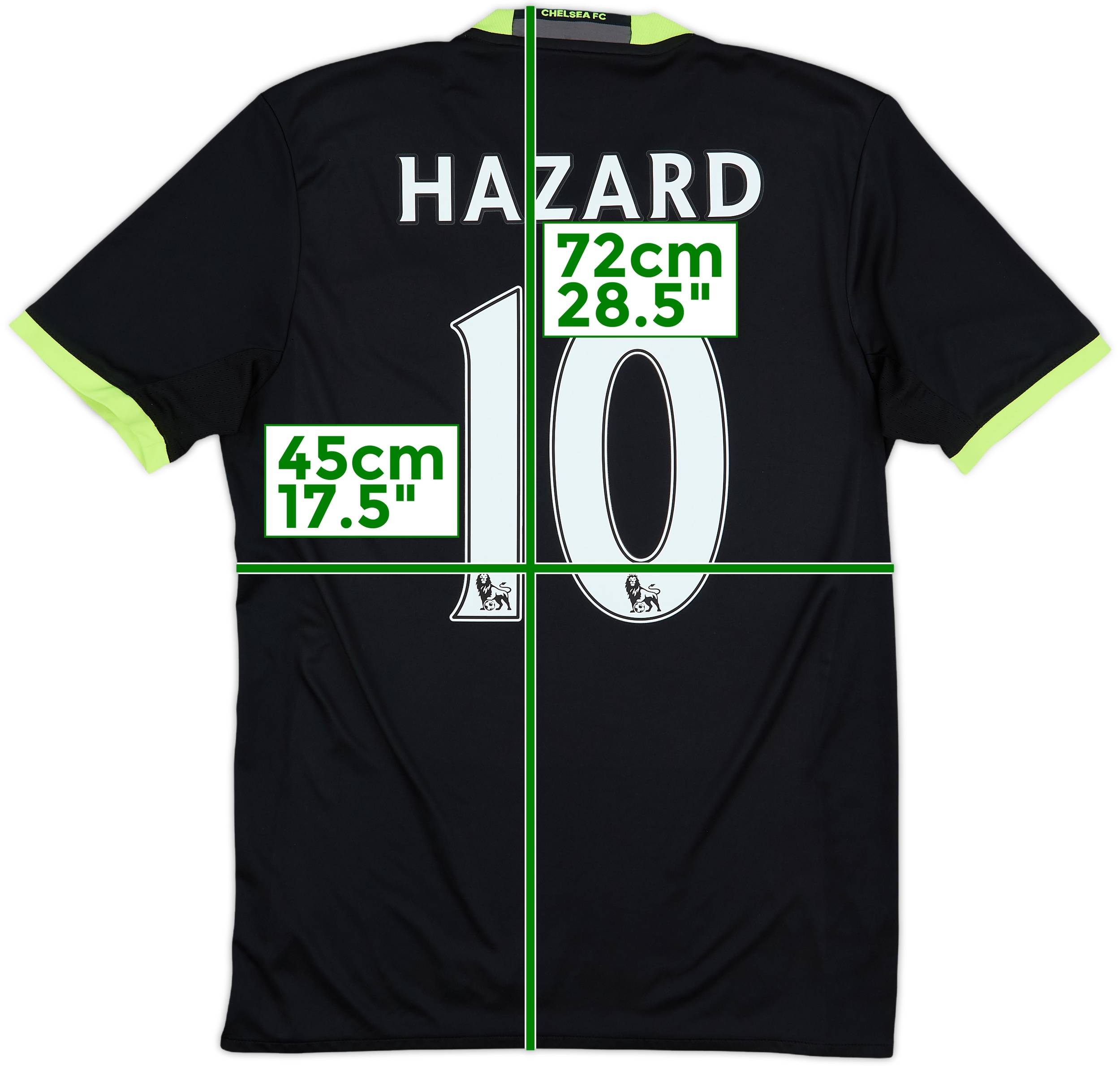 2016-17 Chelsea Away Shirt Hazard #10 - 8/10 - (S)