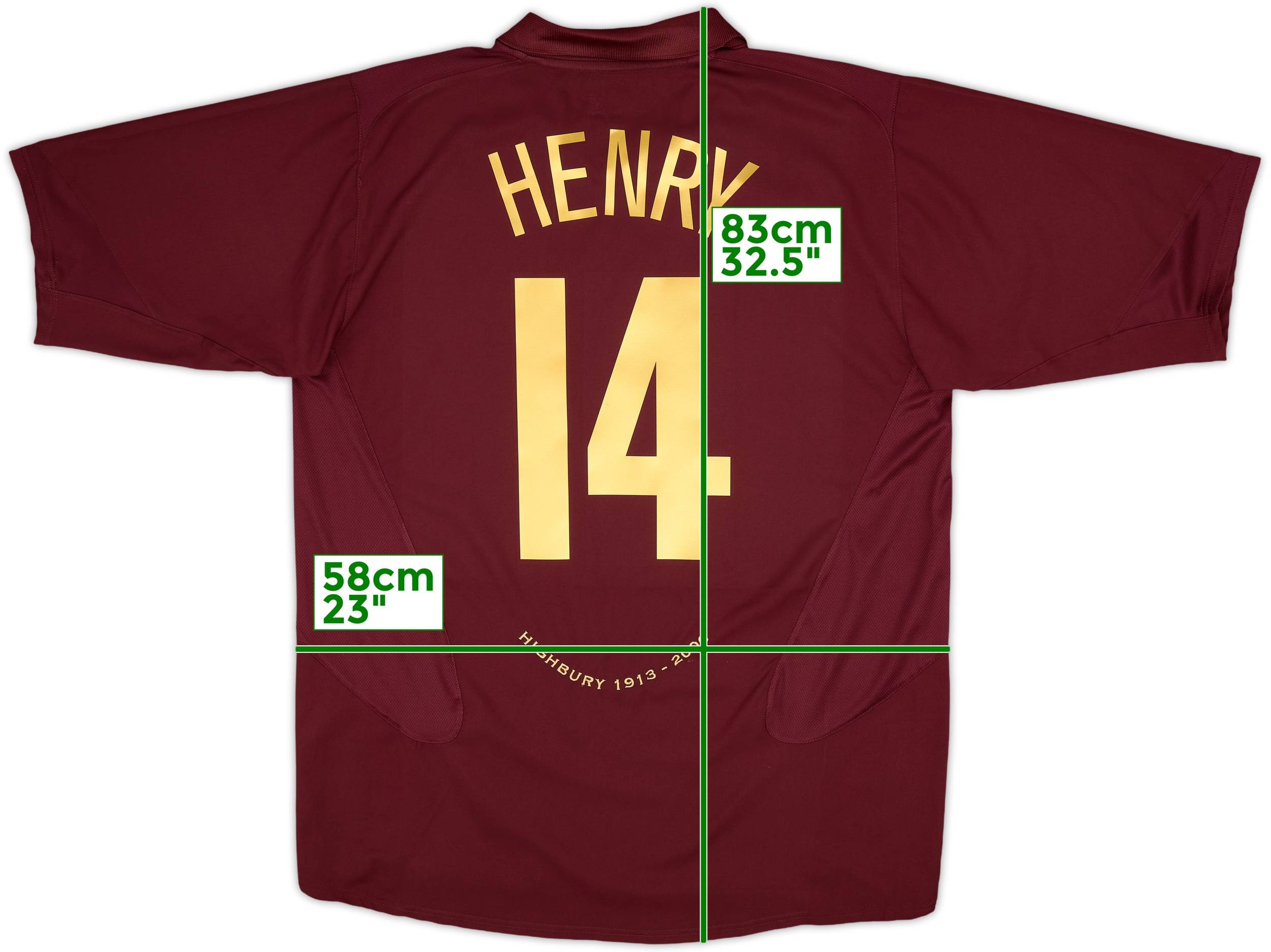 2005-06 Arsenal Home Shirt Henry #14 - 10/10 - (XL)