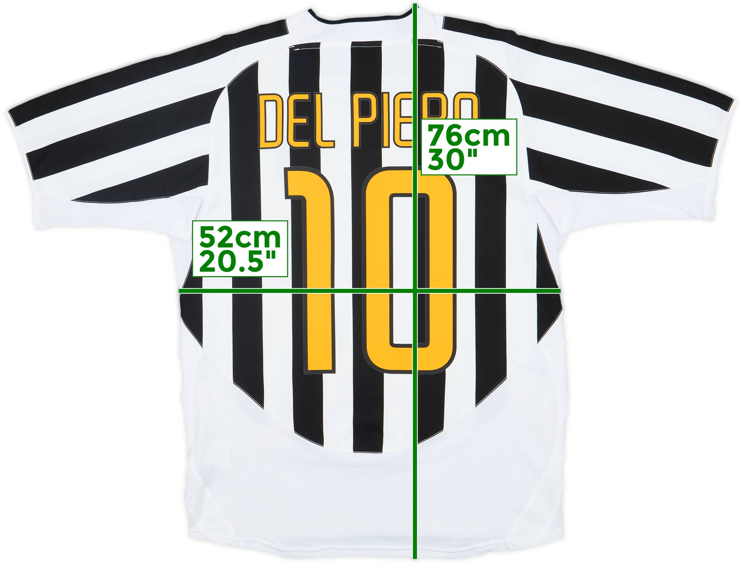 2003-04 Juventus Home Shirt Del Piero #10 - 7/10 - (M)