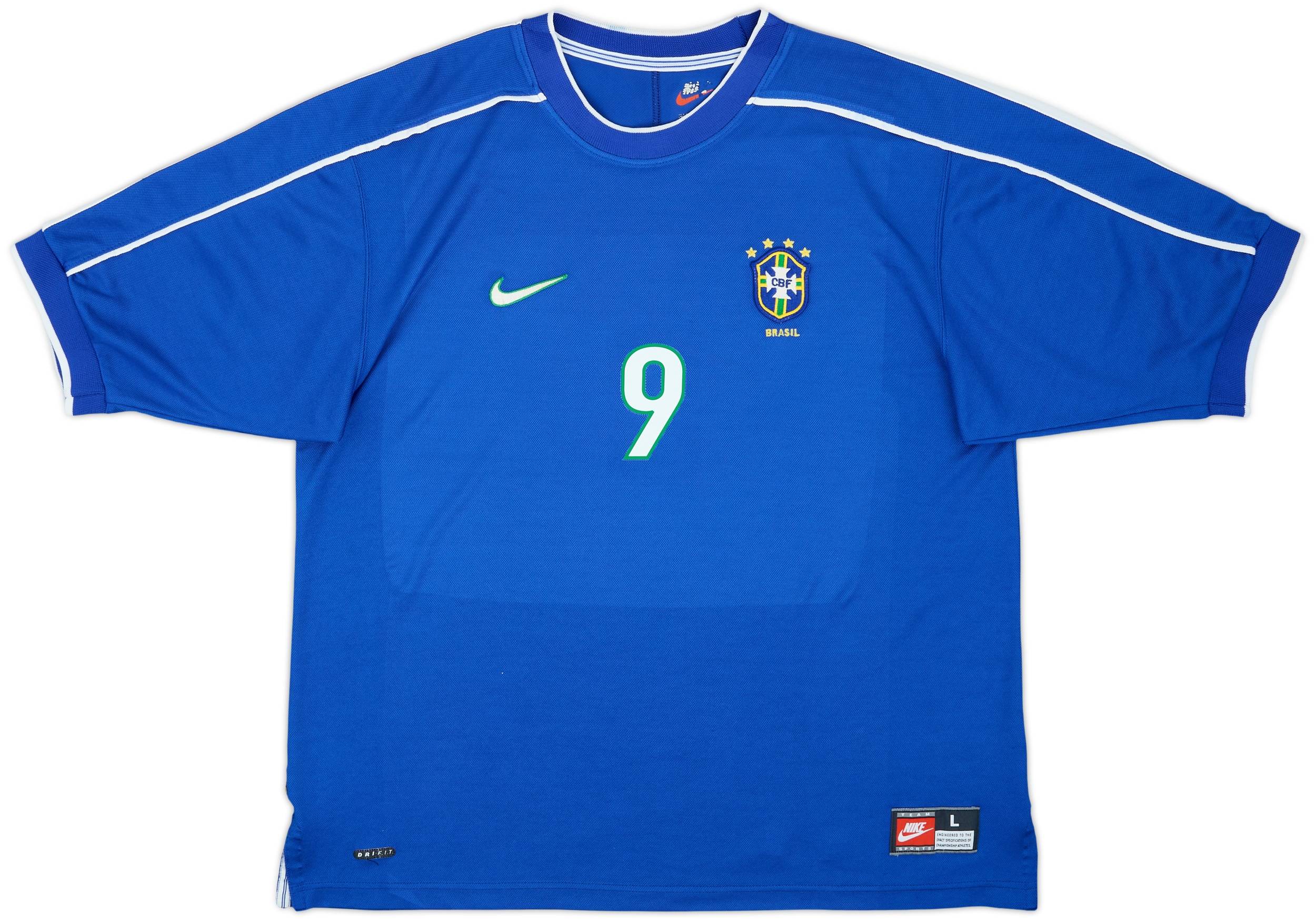 1998-00 Brazil Away Shirt Ronaldo #9 - 8/10 - (L)