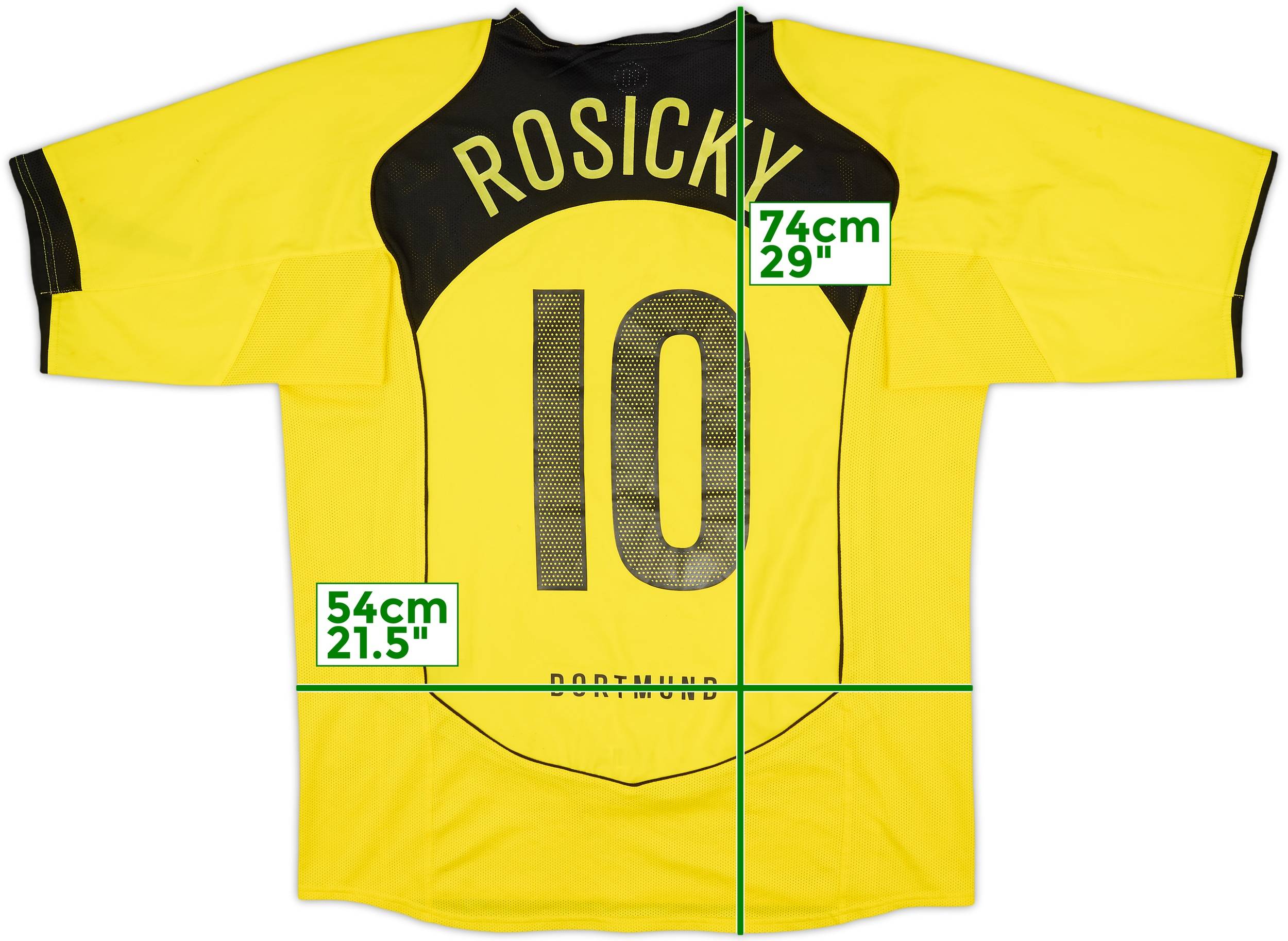 2004-05 Borussia Dortmund Home Shirt Rosicky #10 - 6/10 - (L)
