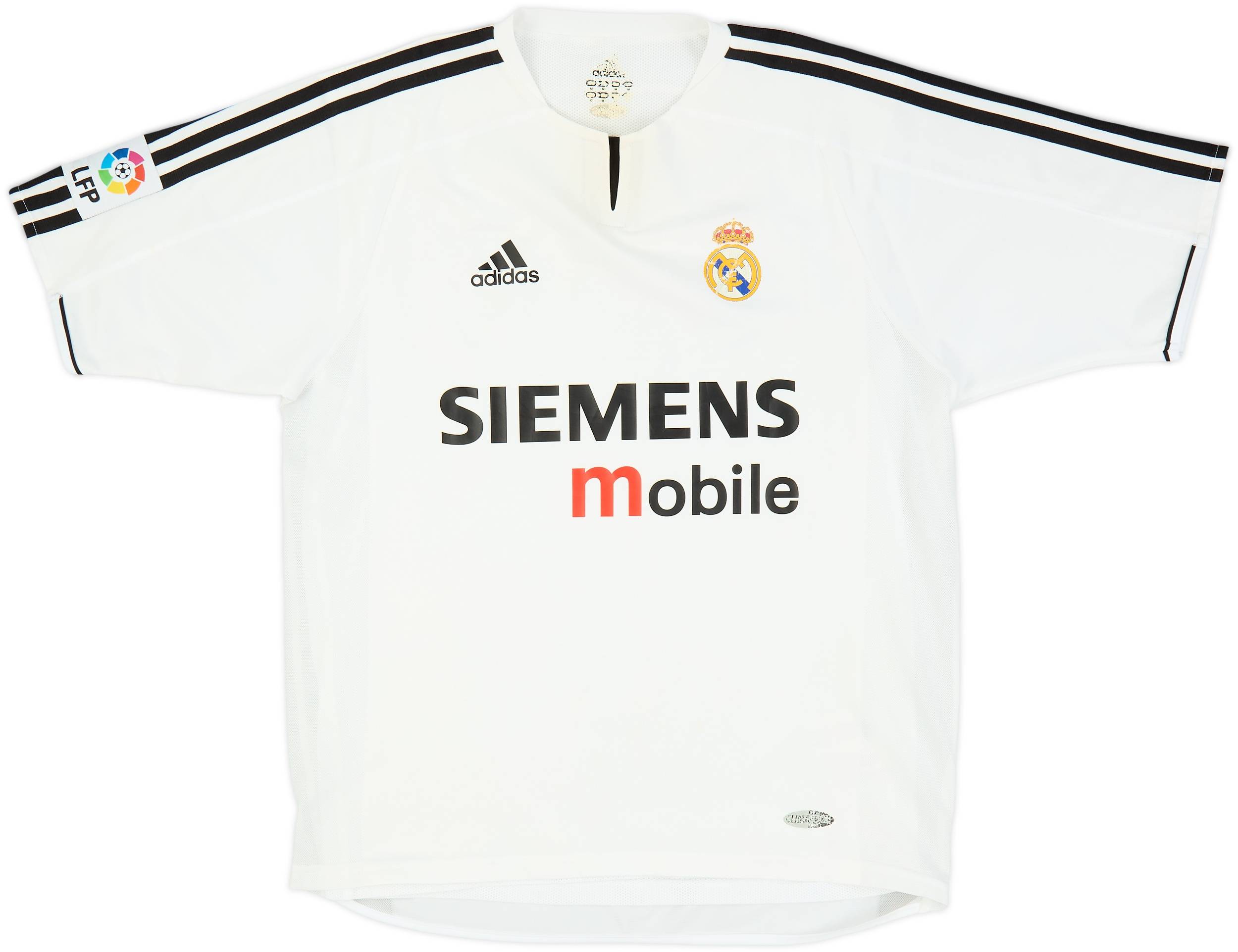 2003-04 Real Madrid Player Issue Home Shirt Zidane #5 - 6/10 - (M)