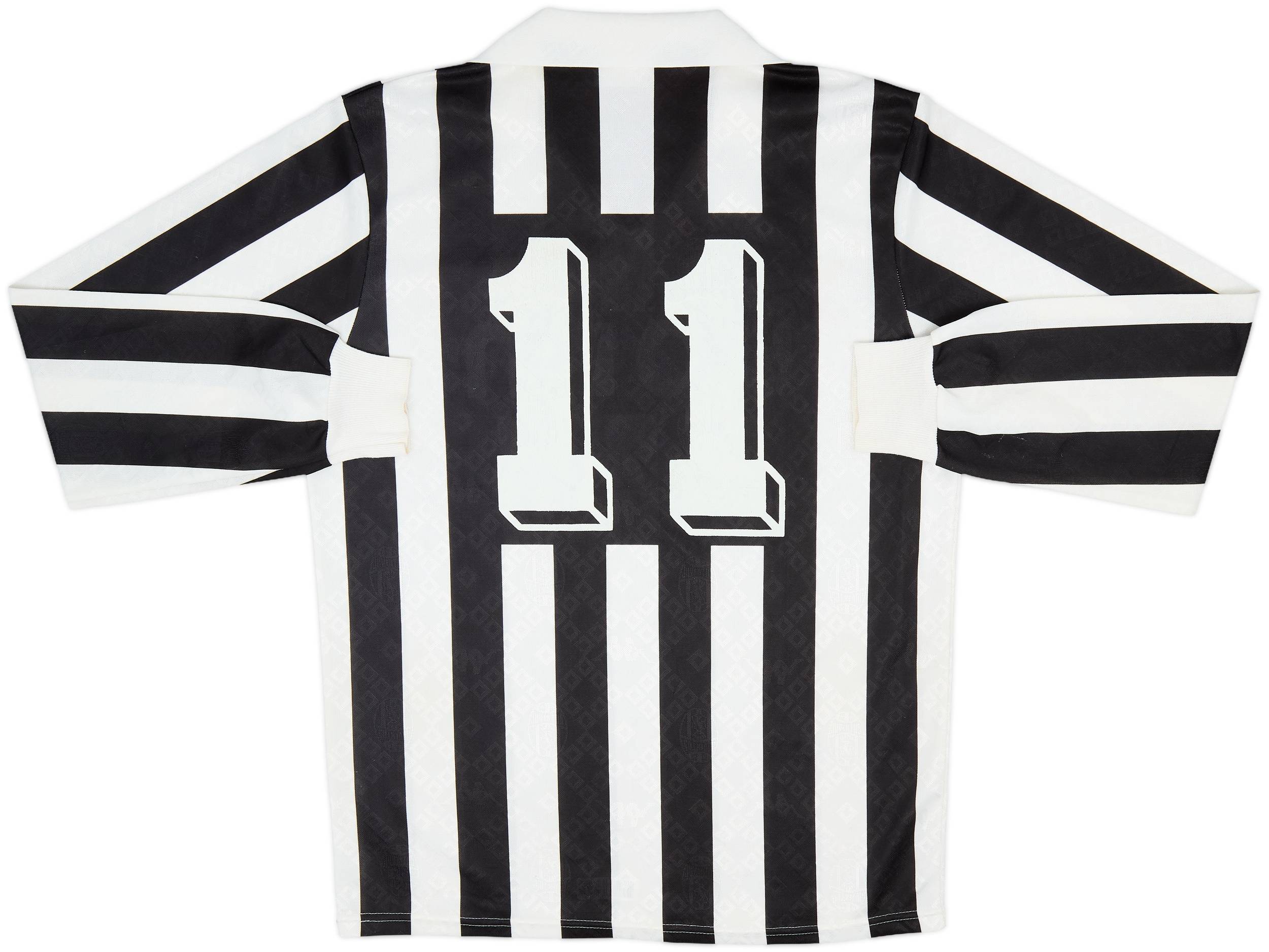 1989-90 Juventus Home L/S Shirt #11 - 8/10 - (XL)