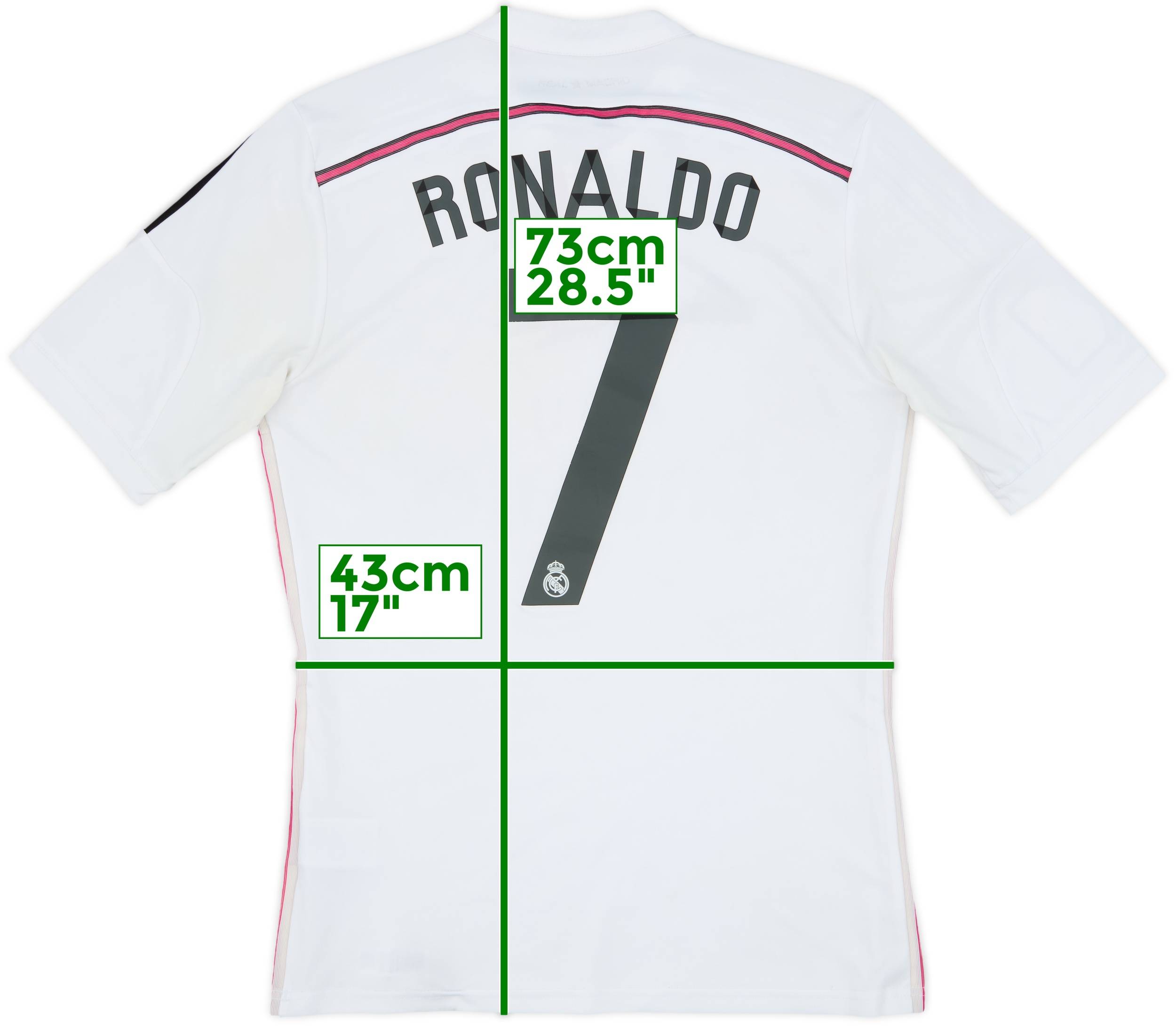 2014-15 Real Madrid Home Shirt Ronaldo #7 - 7/10 - (S)