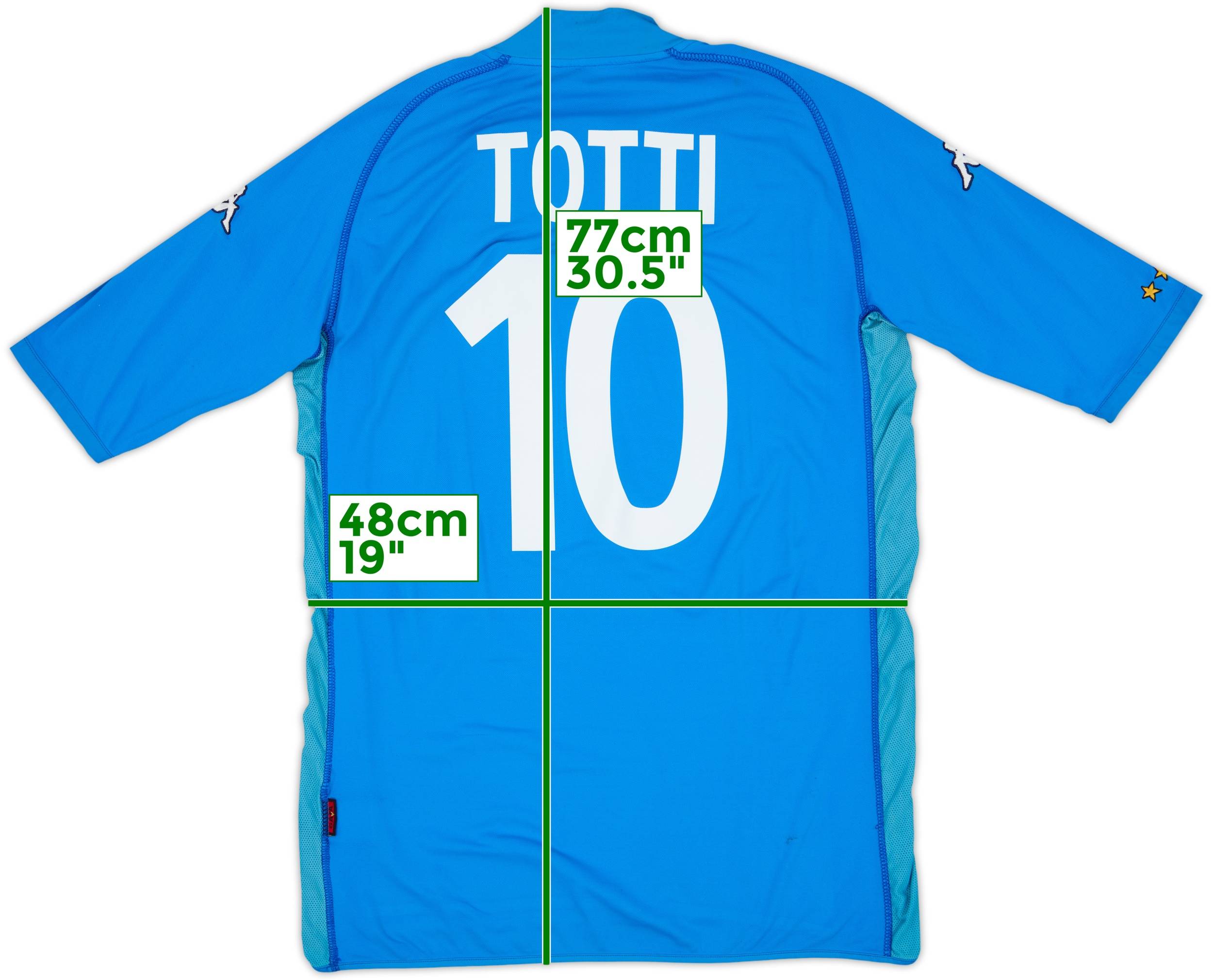 2002 Italy Home Shirt Totti #10 - 5/10 - (XL)