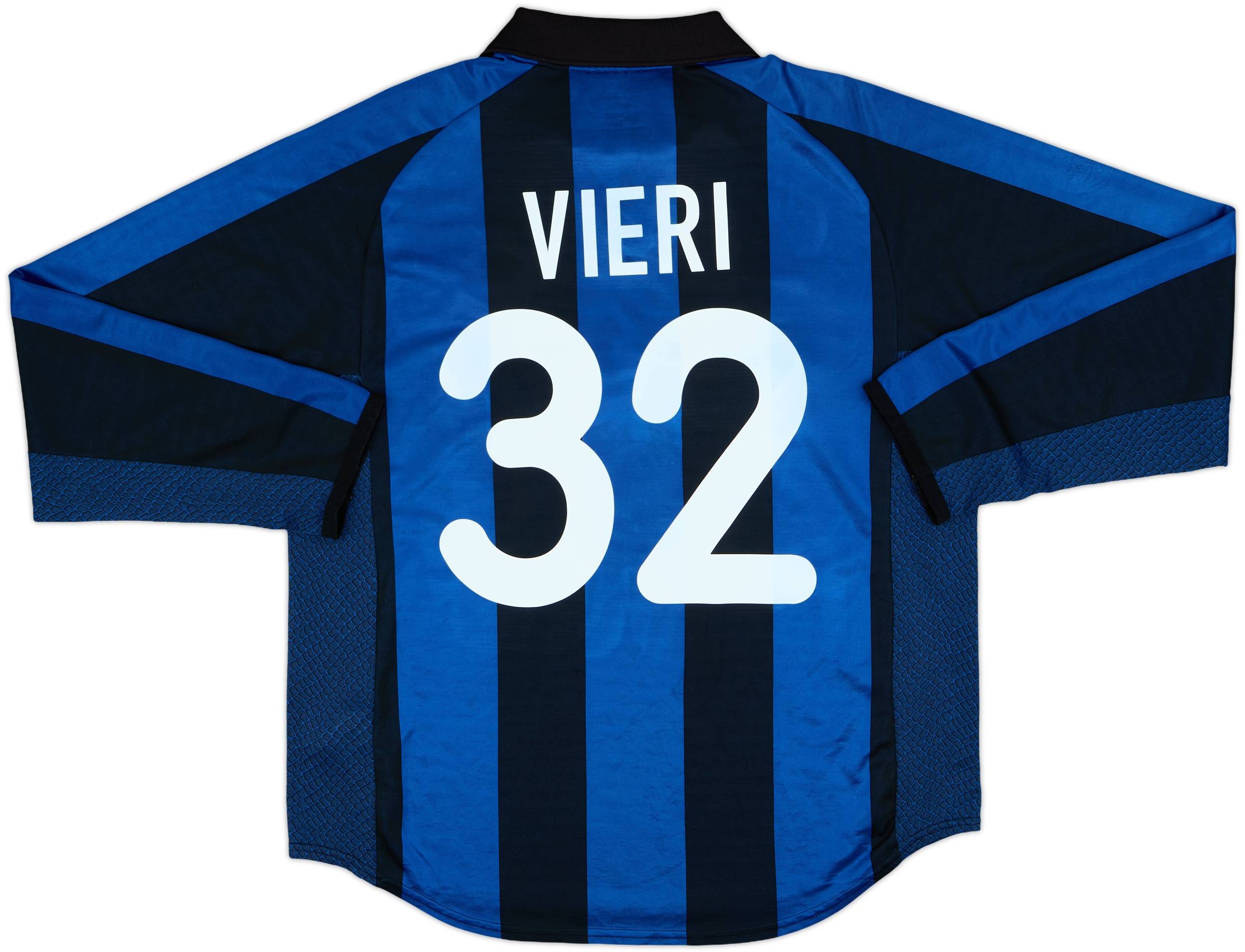 2001-02 Inter Milan Home L/S Shirt Vieri #32 - 8/10 - (L)