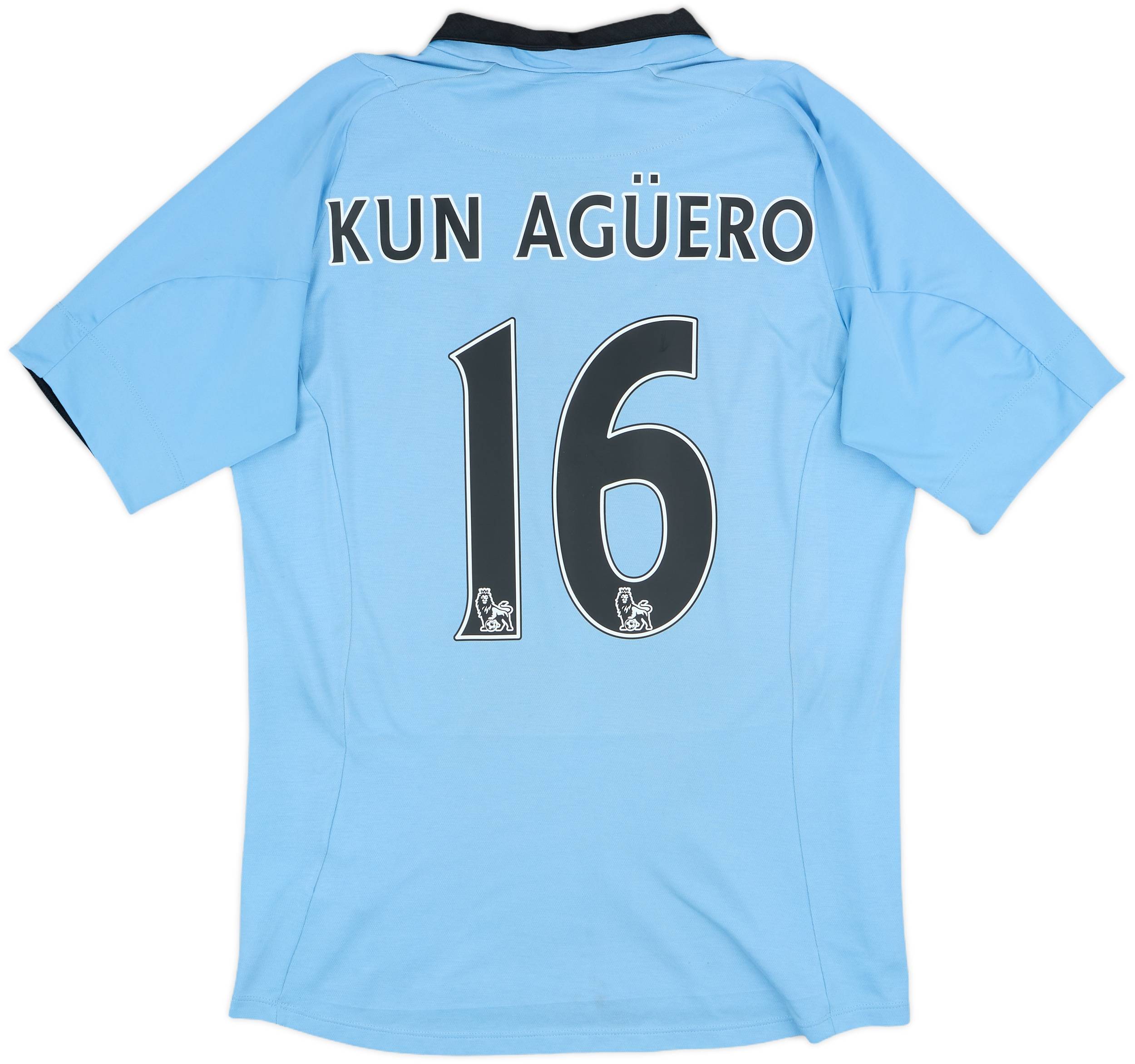 2012-13 Manchester City Home Shirt Kun Aguero #16 - 7/10 - (M)