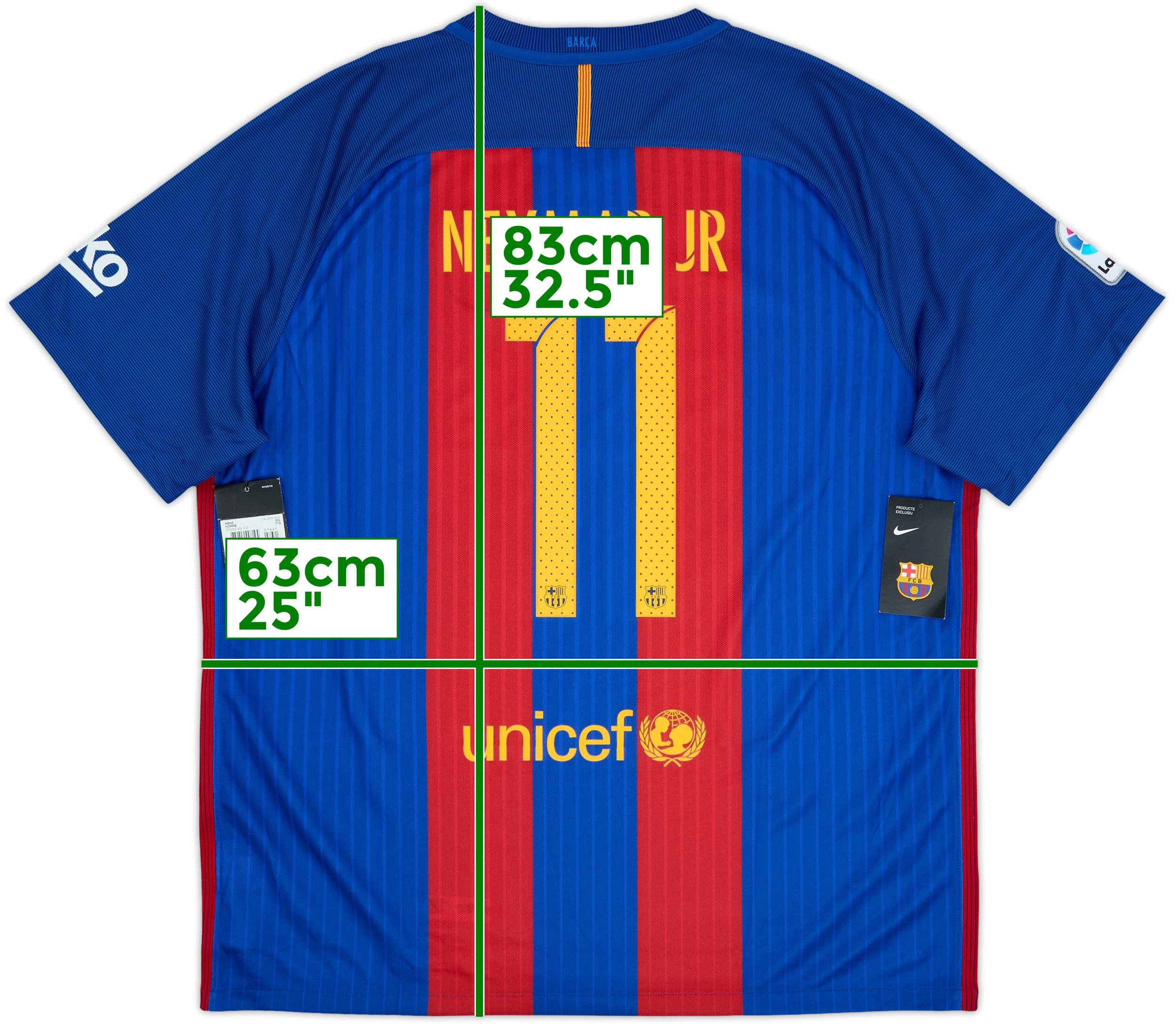 2016-17 Barcelona Home Shirt Neymar Jr #11 (XXL)