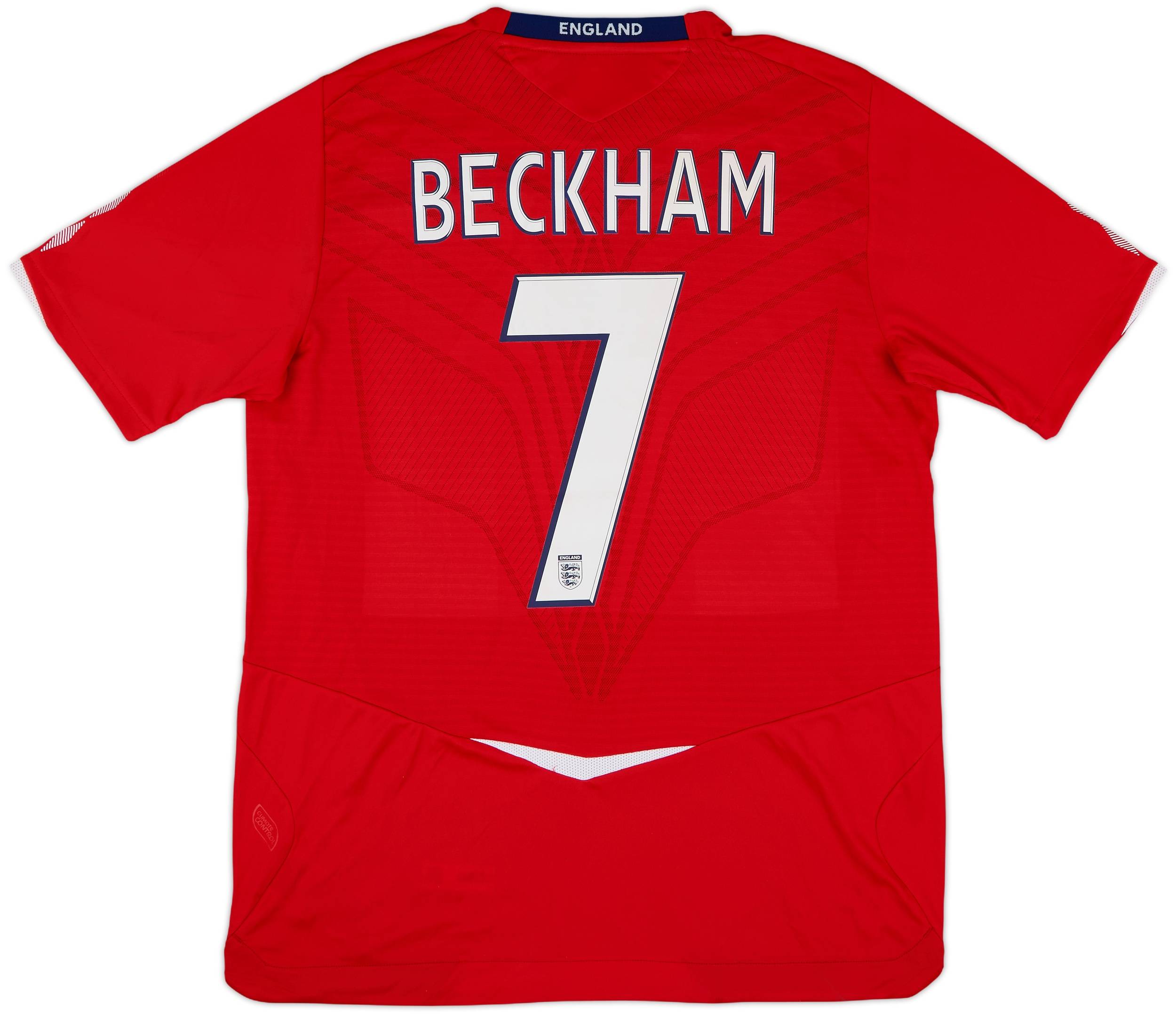 ENGLAND BECKHAM 7　Tシャツ 2002-04 England Away L/S Shirt Beckham #7 (XL)