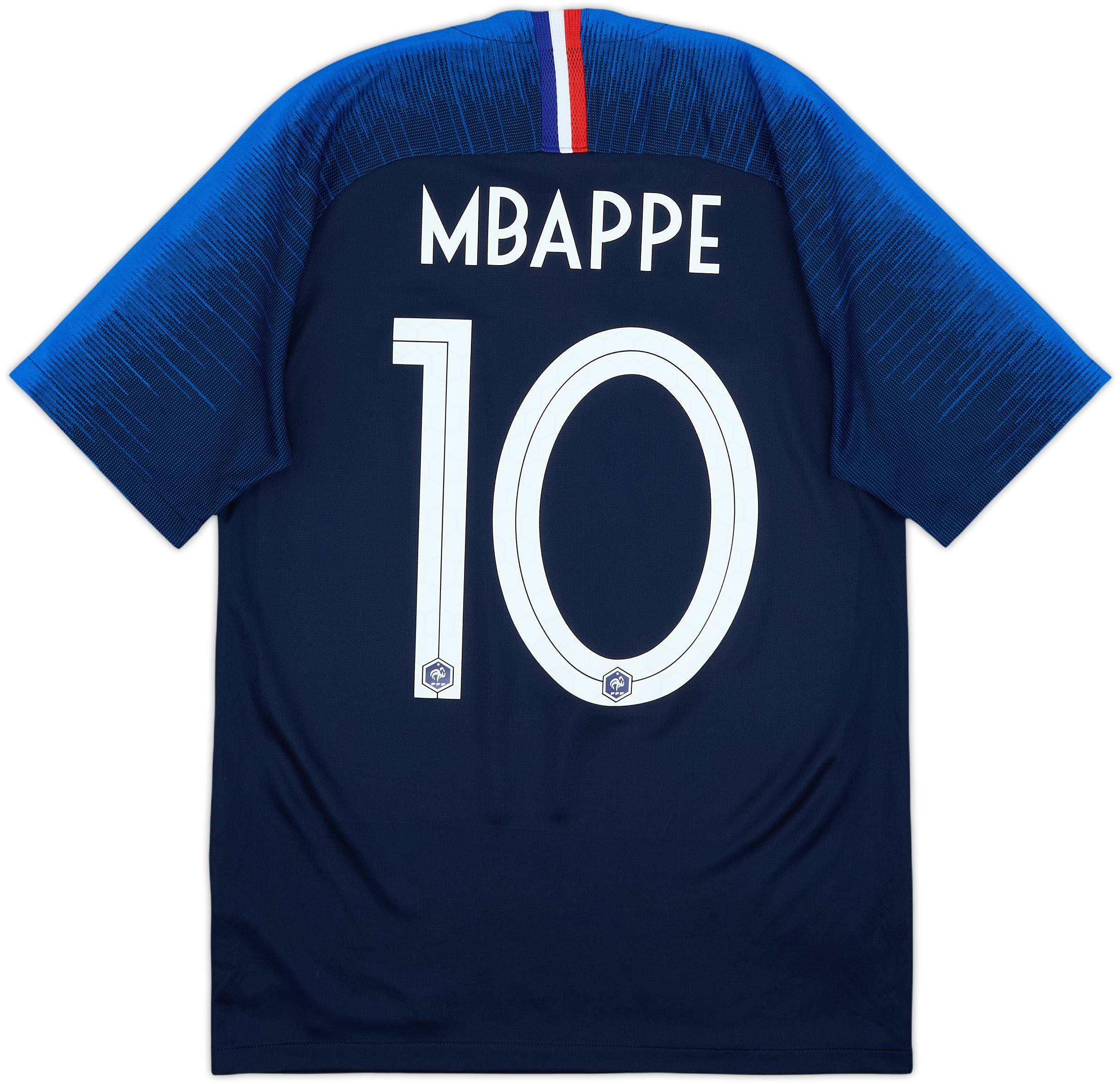 2018 France Home Shirt Mbappe #10 - 9/10 - (S)