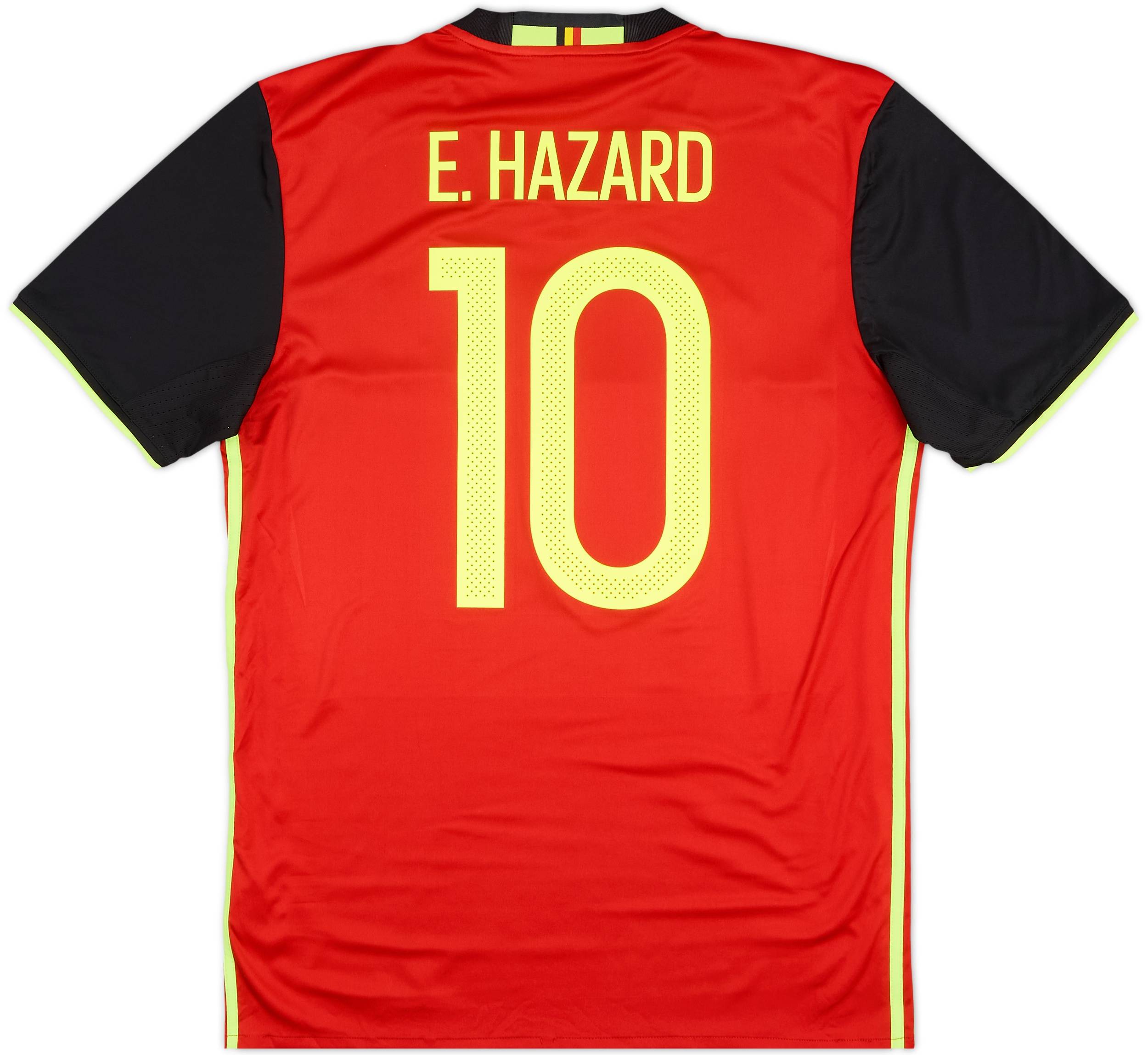 2016-17 Belgium Home Shirt E. Hazard #10 - 8/10 - (M)