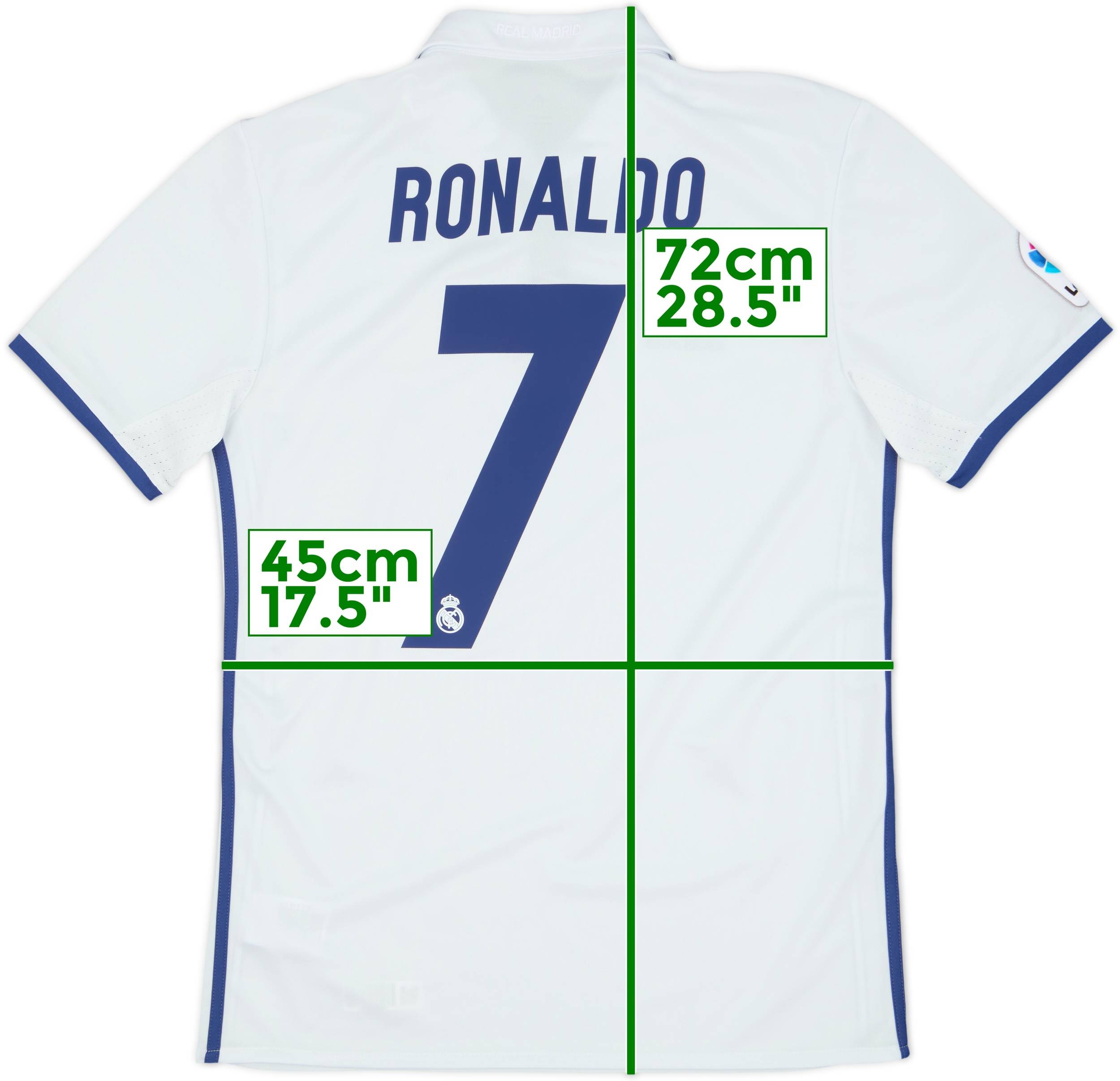 2016-17 Real Madrid Home Shirt Ronaldo #7 - 7/10 - (S)