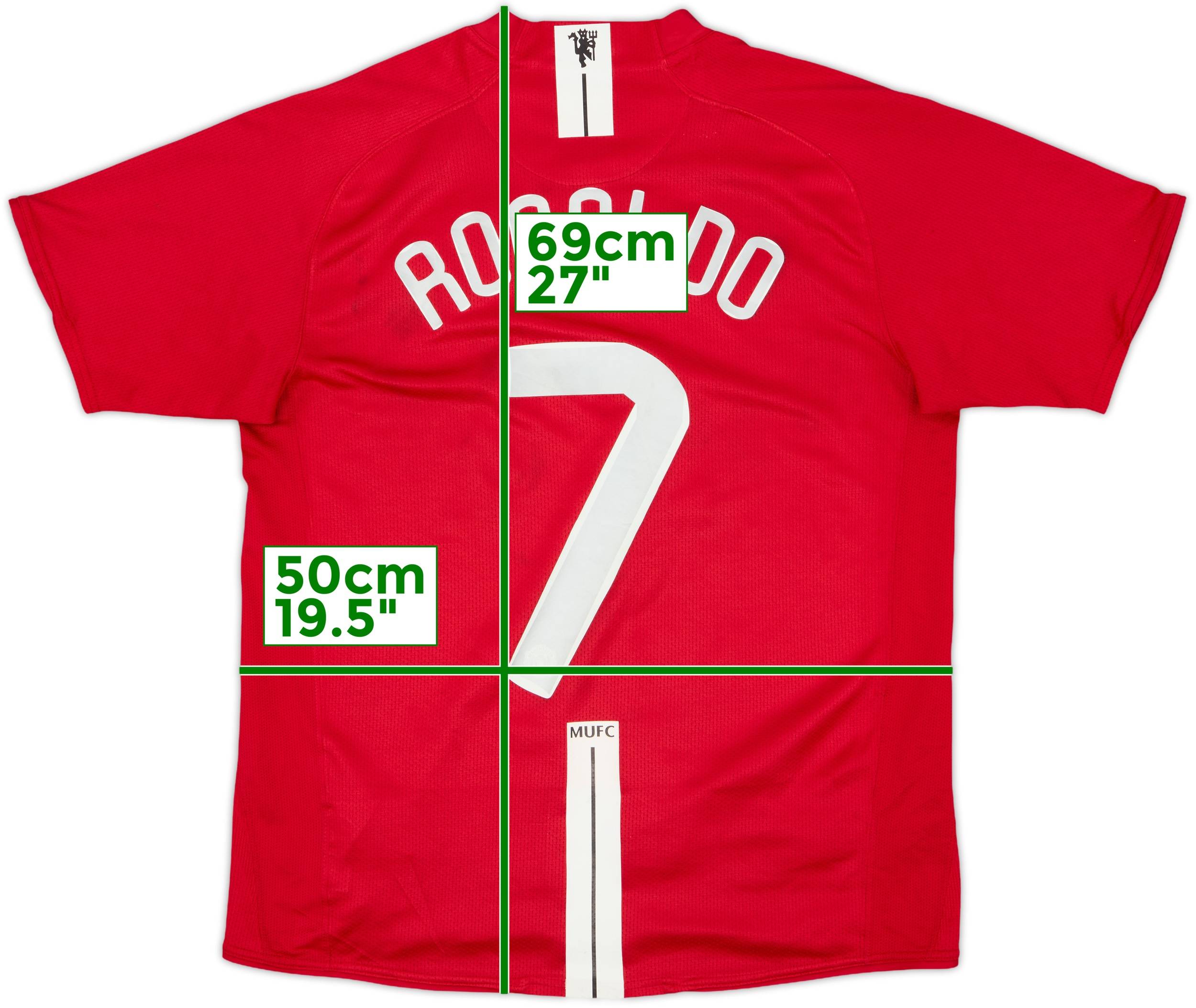 2007-09 Manchester United Home Shirt Ronaldo #7 - 5/10 - (M)