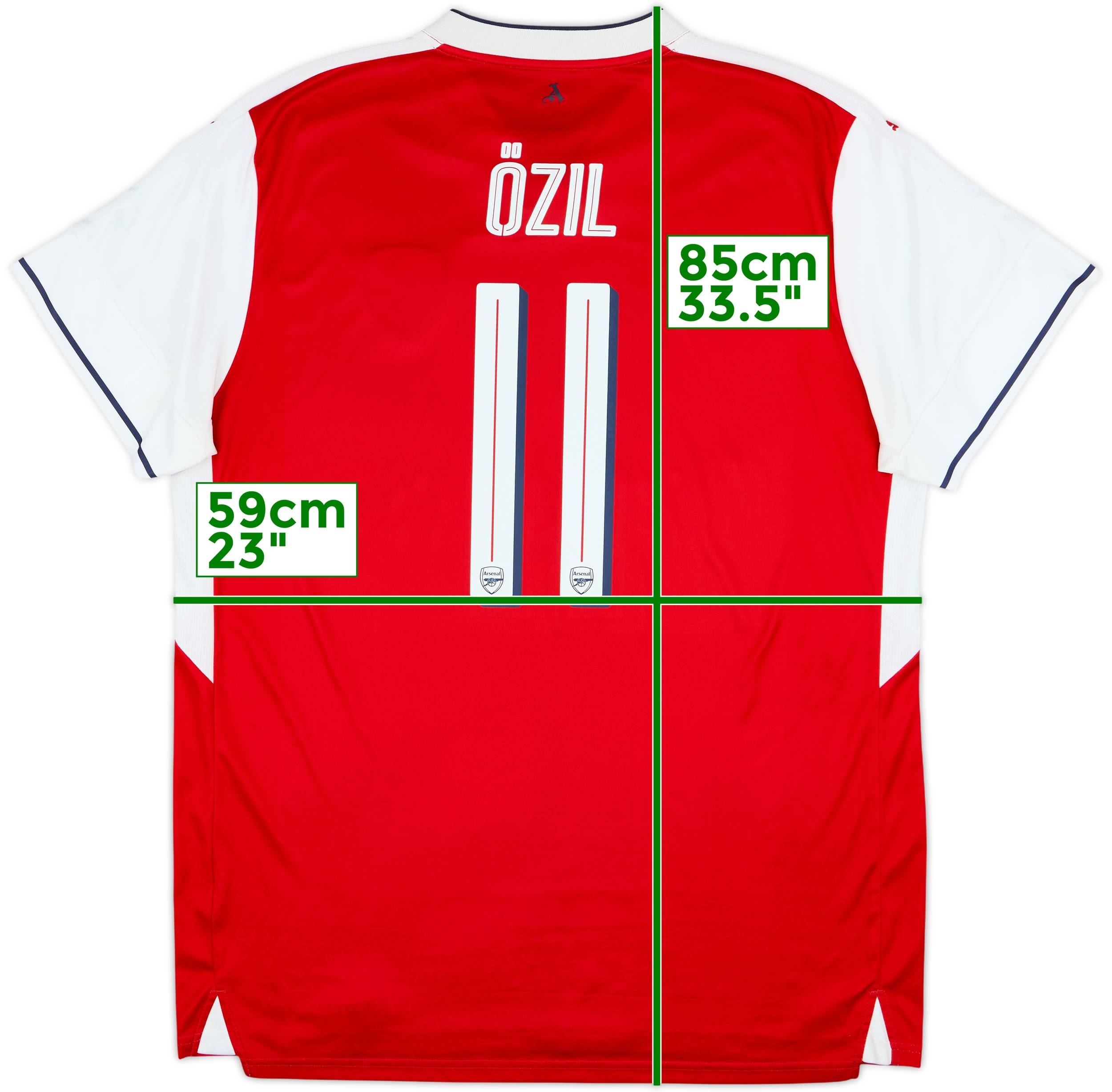 2016-17 Arsenal Home Shirt Ozil #11 - 6/10 - (XXL)