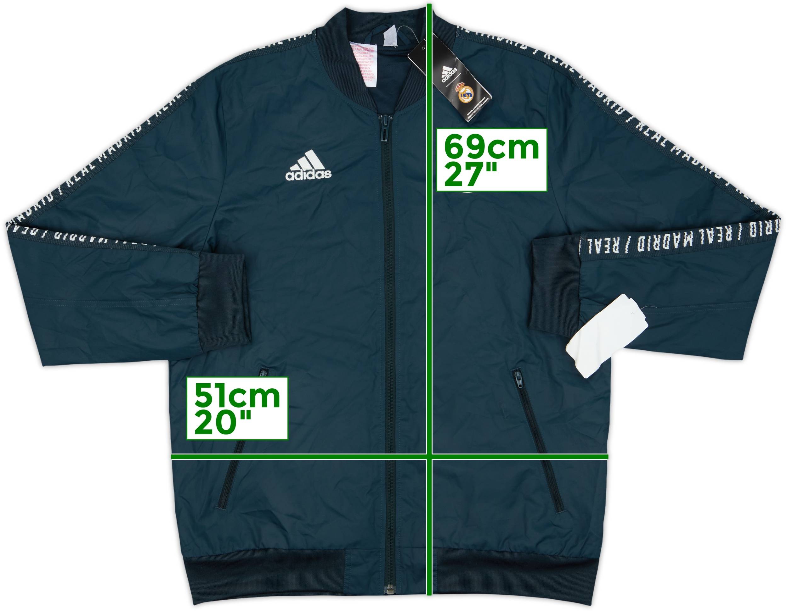 2018-19 Real Madrid adidas Track Jacket (L.Boys)