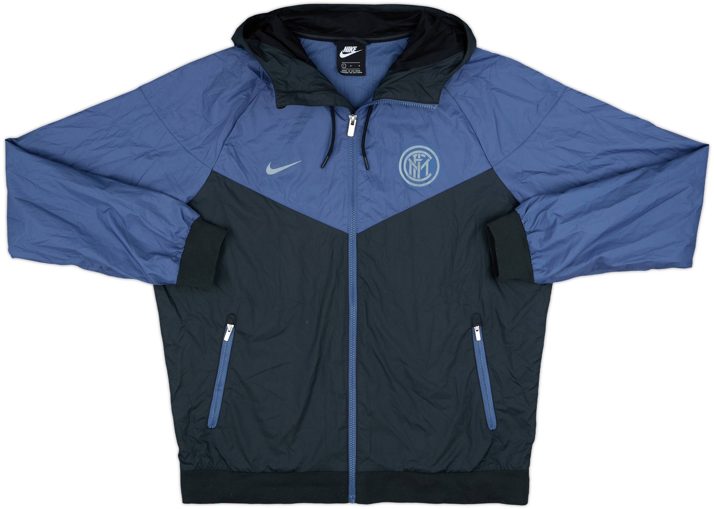 2018-19 Inter Milan Nike Hooded Track Jacket - 8/10 - (L)