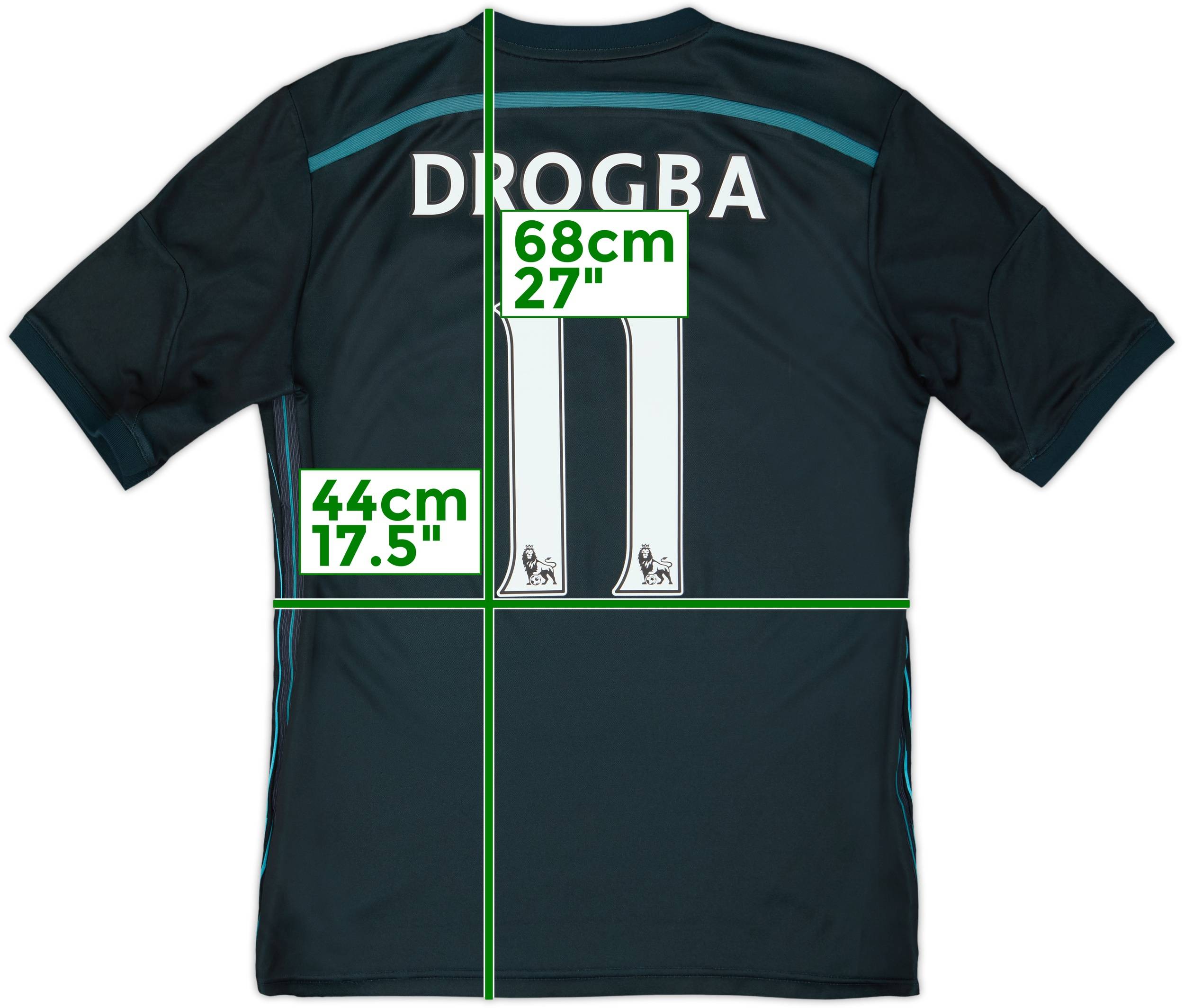 2014-15 Chelsea Third Shirt Drogba #11 - 6/10 - (M)