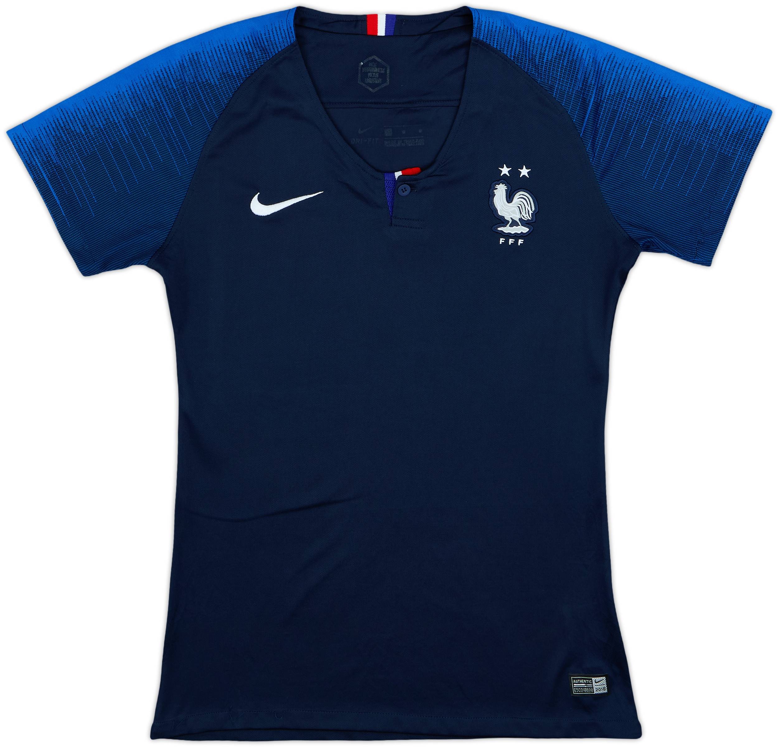 2018 France Home Shirt - 8/10 - (Women's XS)