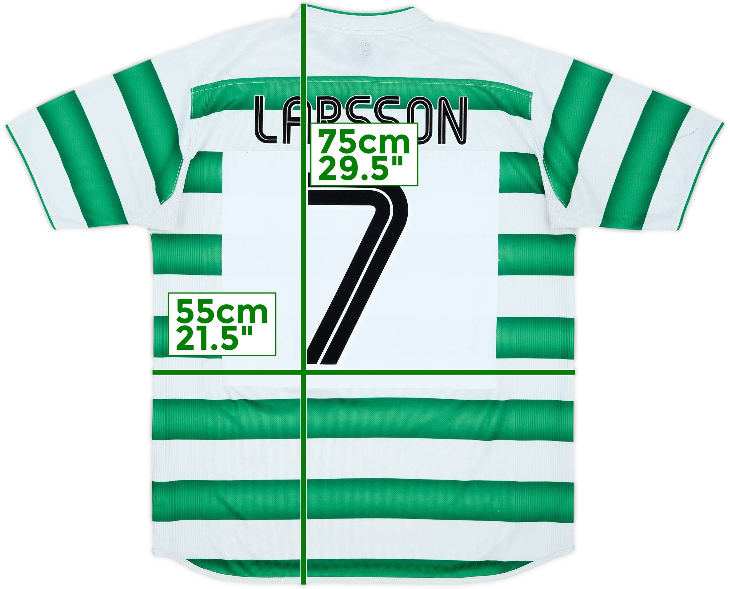 2003-04 Celtic Home Shirt Larsson #7 - 7/10 - (L)