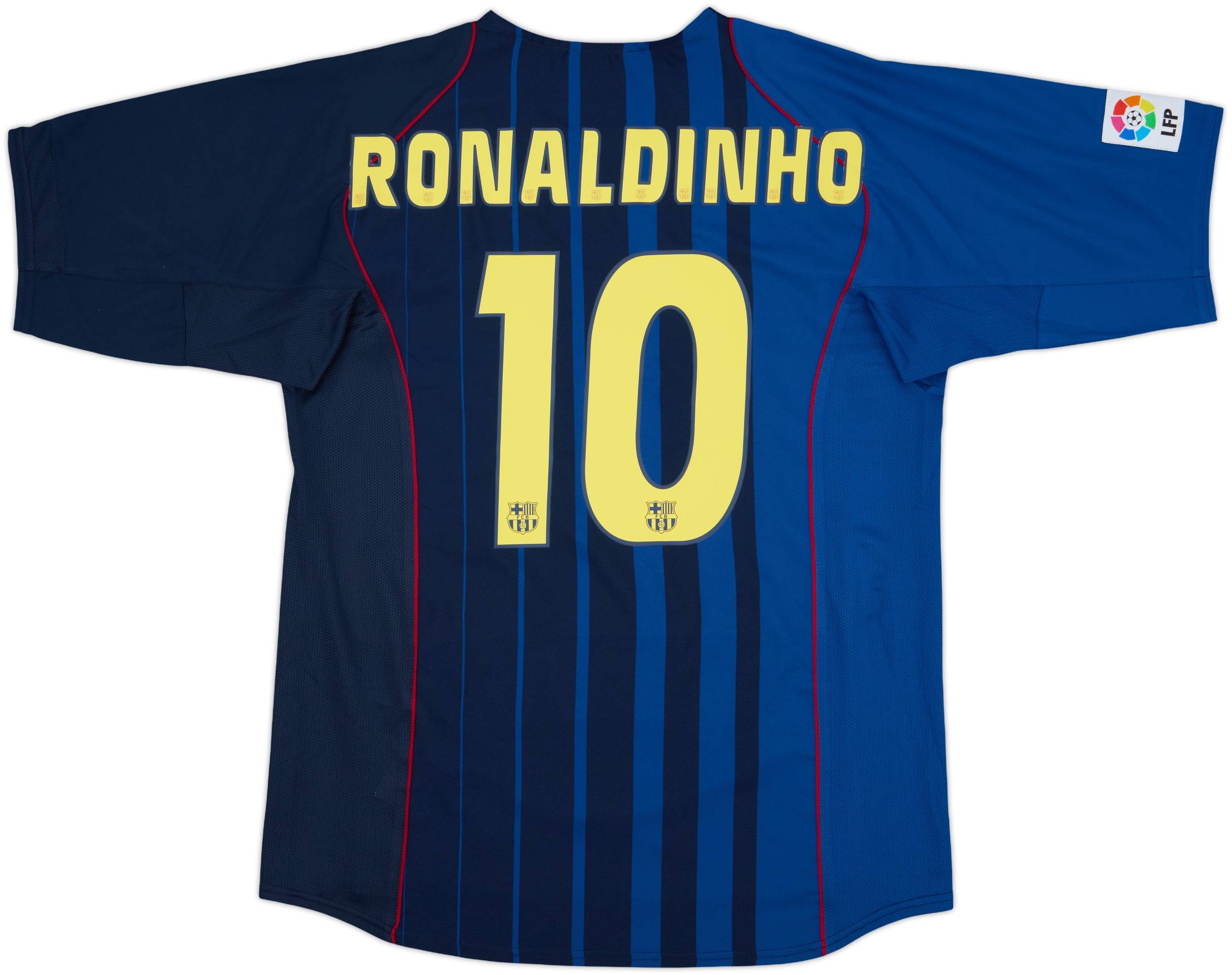 2004-05 Barcelona Away Shirt Ronaldinho #10 - 7/10 - (L)