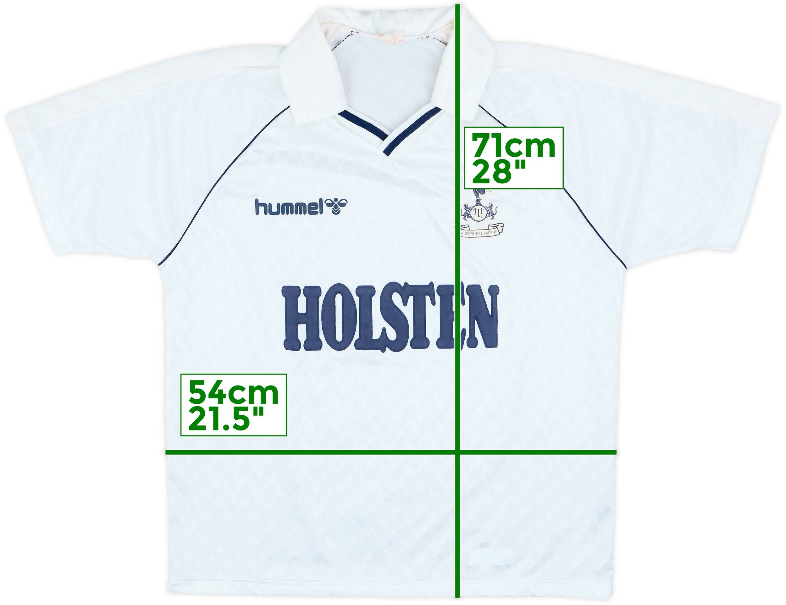 1987-89 Tottenham Home Shirt - 8/10 - (XL)