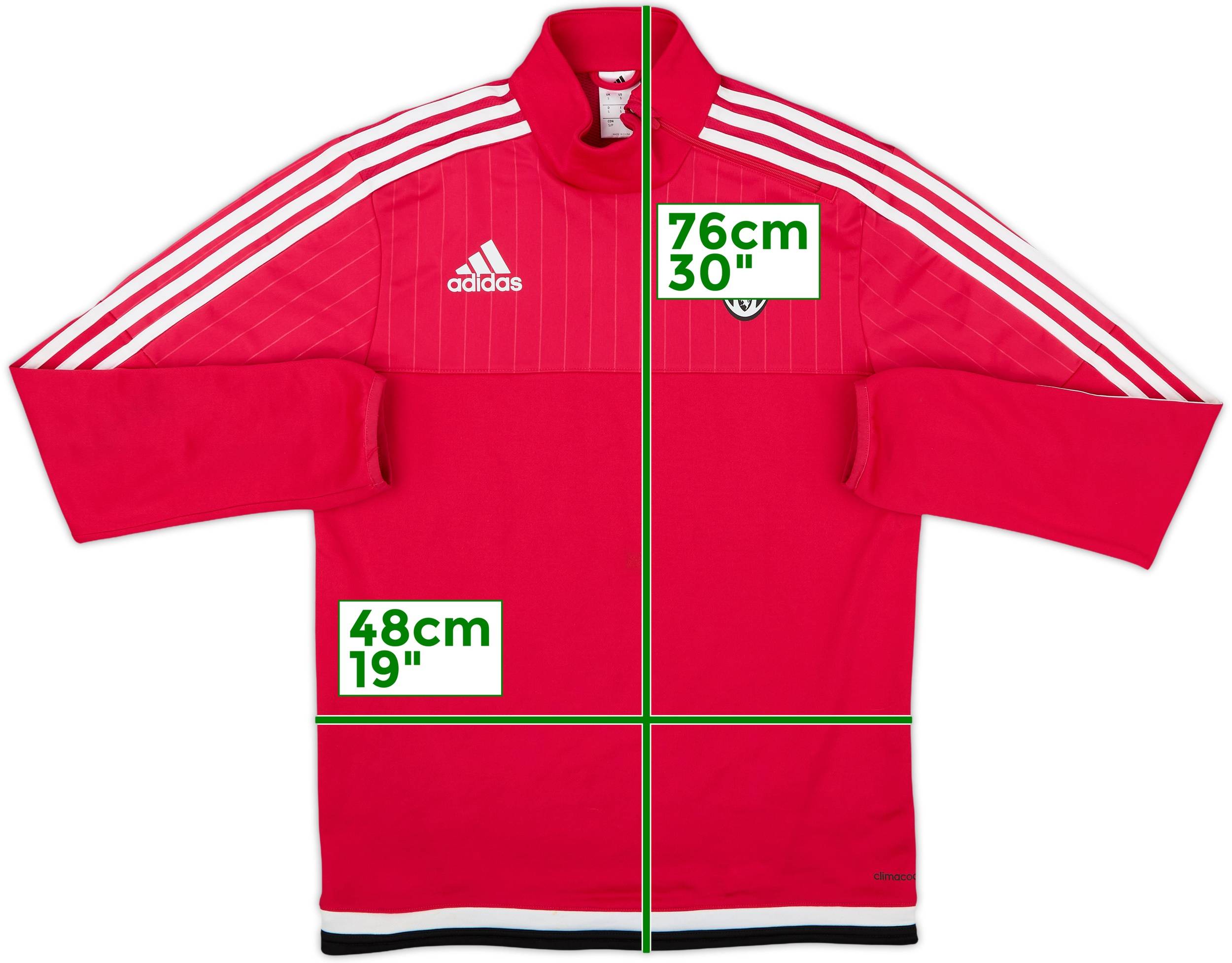 2015-16 Juventus adidas 1/4 Zip Drill Top - 8/10 - (S)