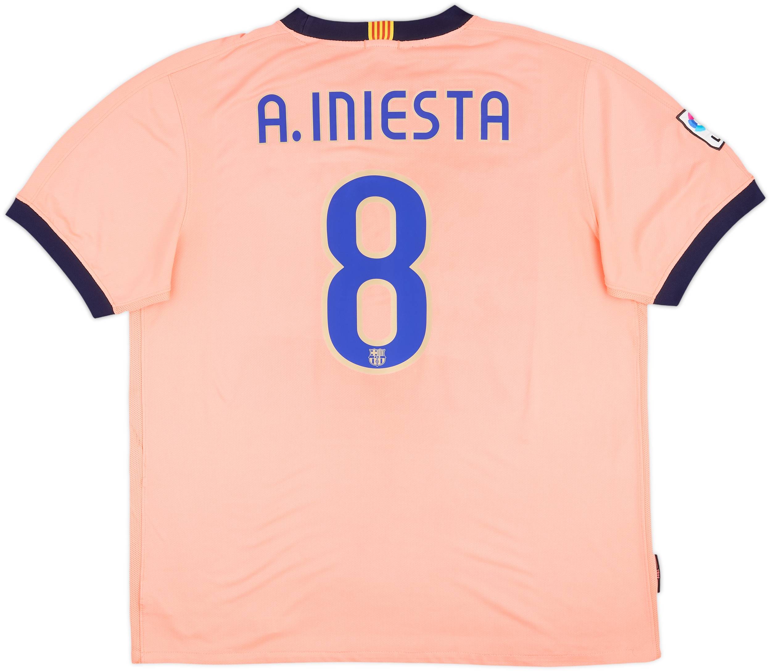 2009-10 Barcelona Away Shirt A.Iniesta #8 - 7/10 - (XXL)