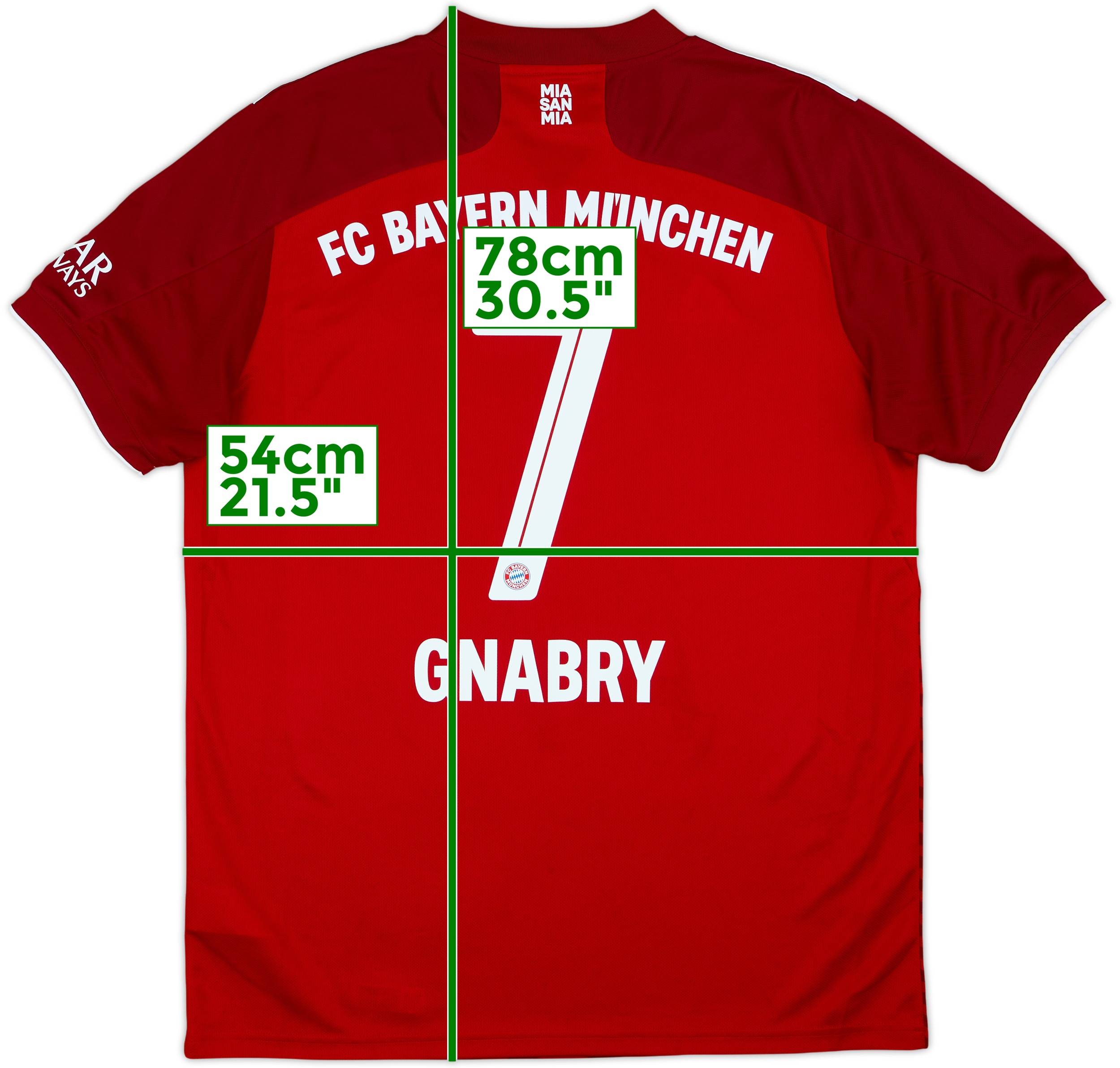 2021-22 Bayern Munich Home Shirt Gnabry #7 - 10/10 - (L)