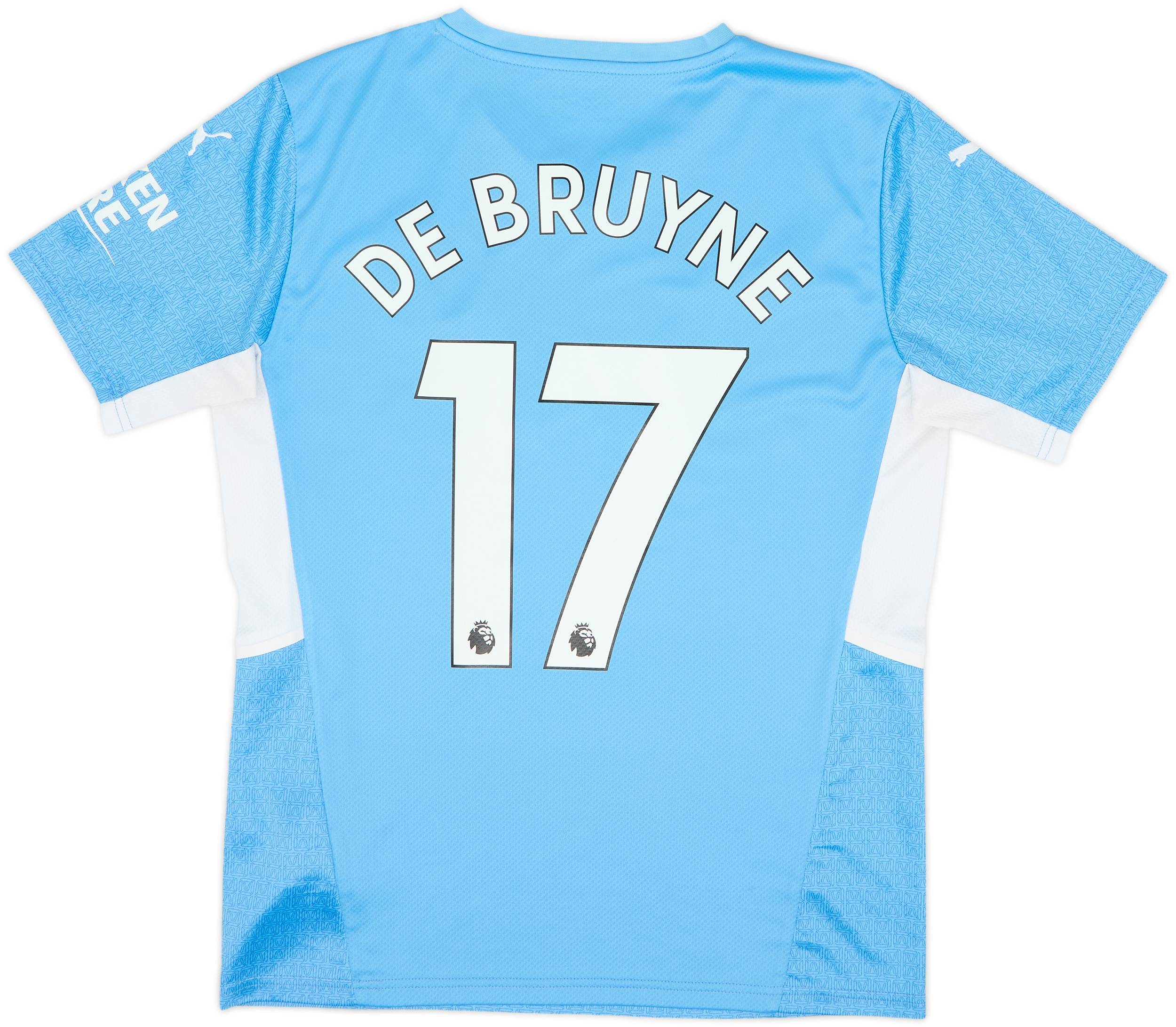 2021-22 Manchester City Home Shirt De Bruyne #17 - 9/10 - (M)