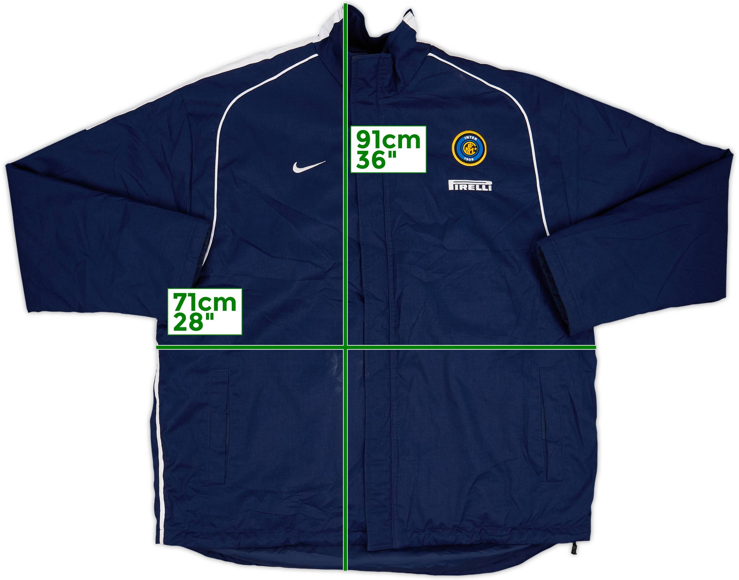 2002-03 Inter Milan Nike Padded Bench Coat - 7/10 - (XL)