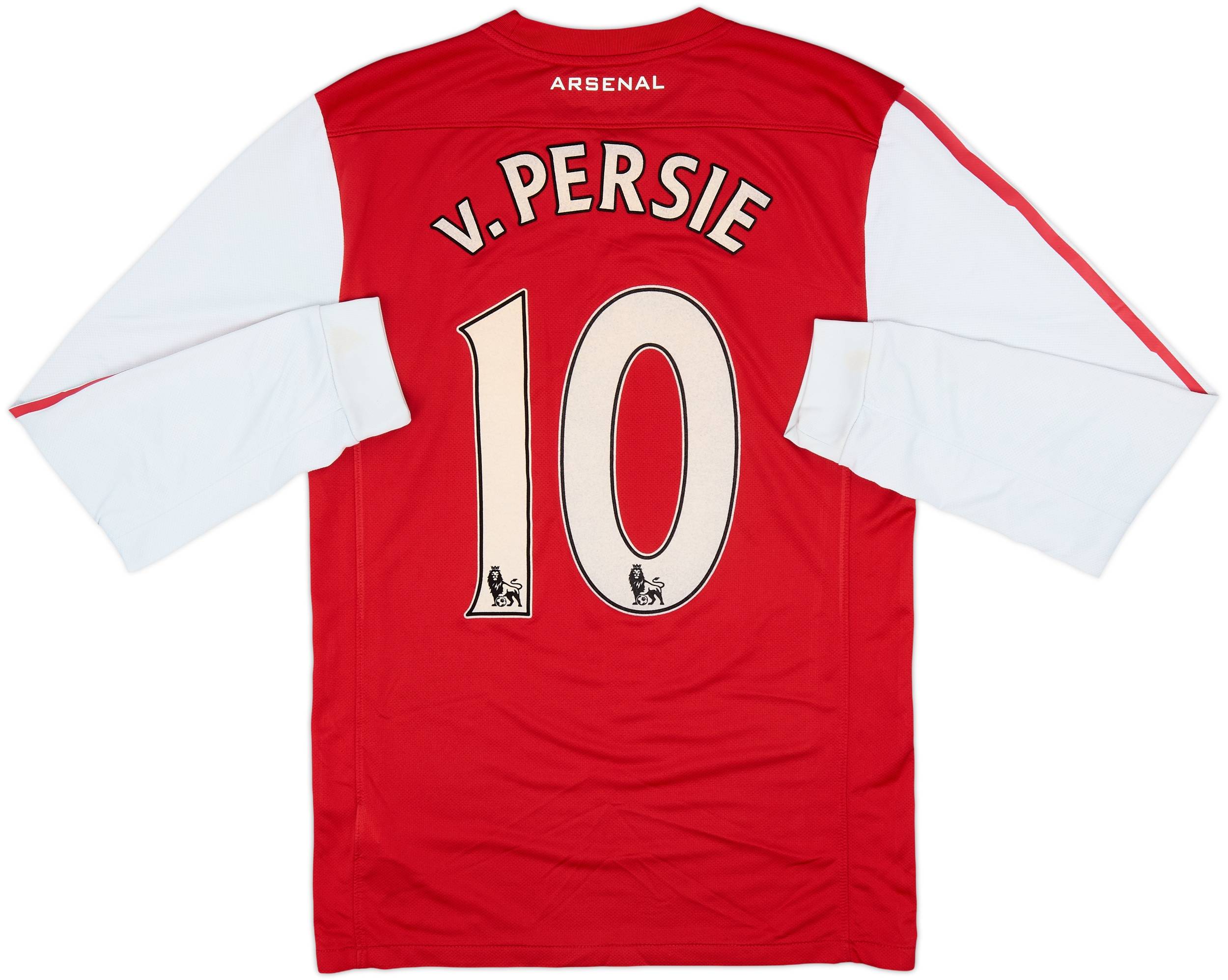 2011-12 Arsenal Home L/S Shirt v.Persie #10 - 6/10 - (S)